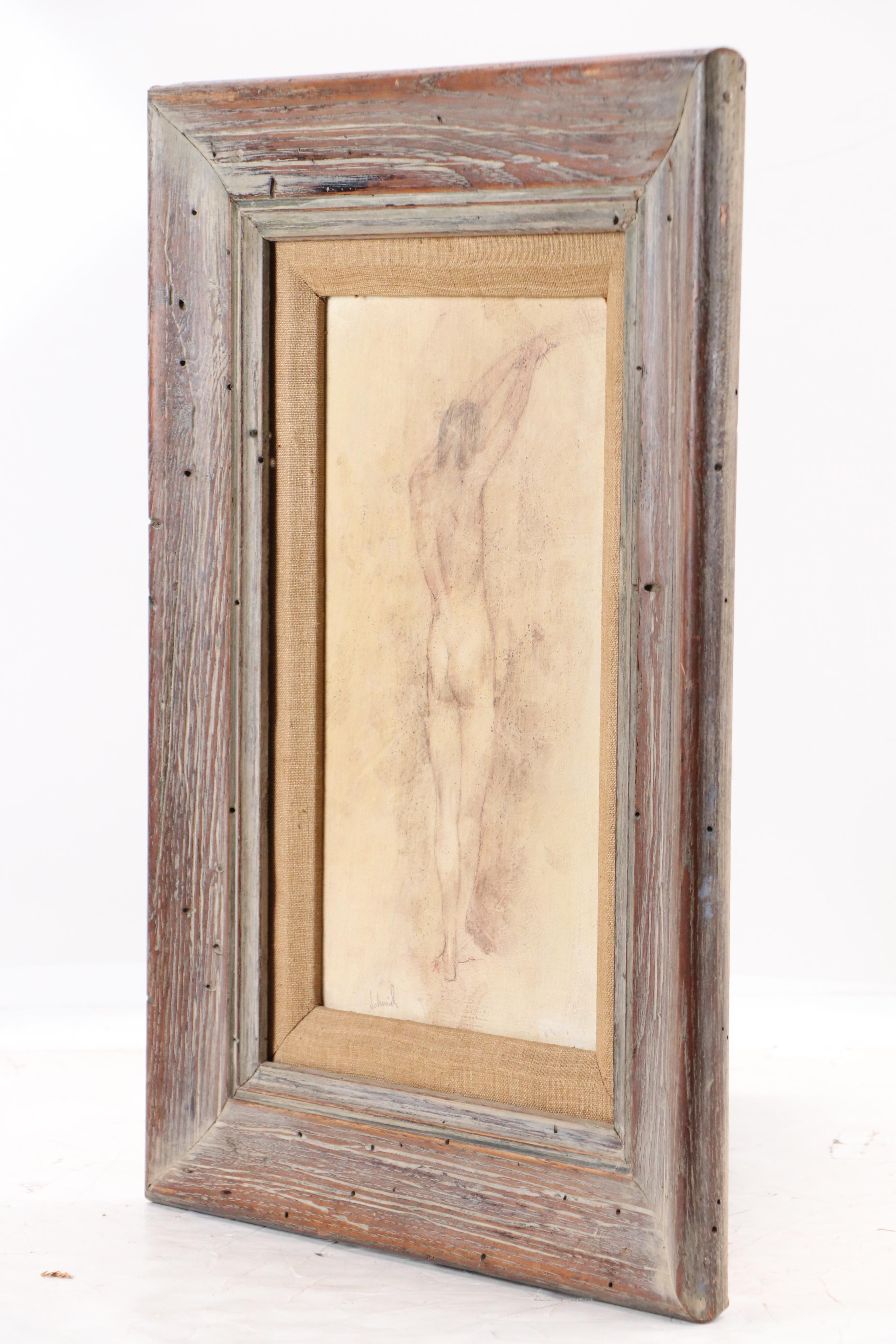 Richard Schmid Mixed Media Figure Drawing