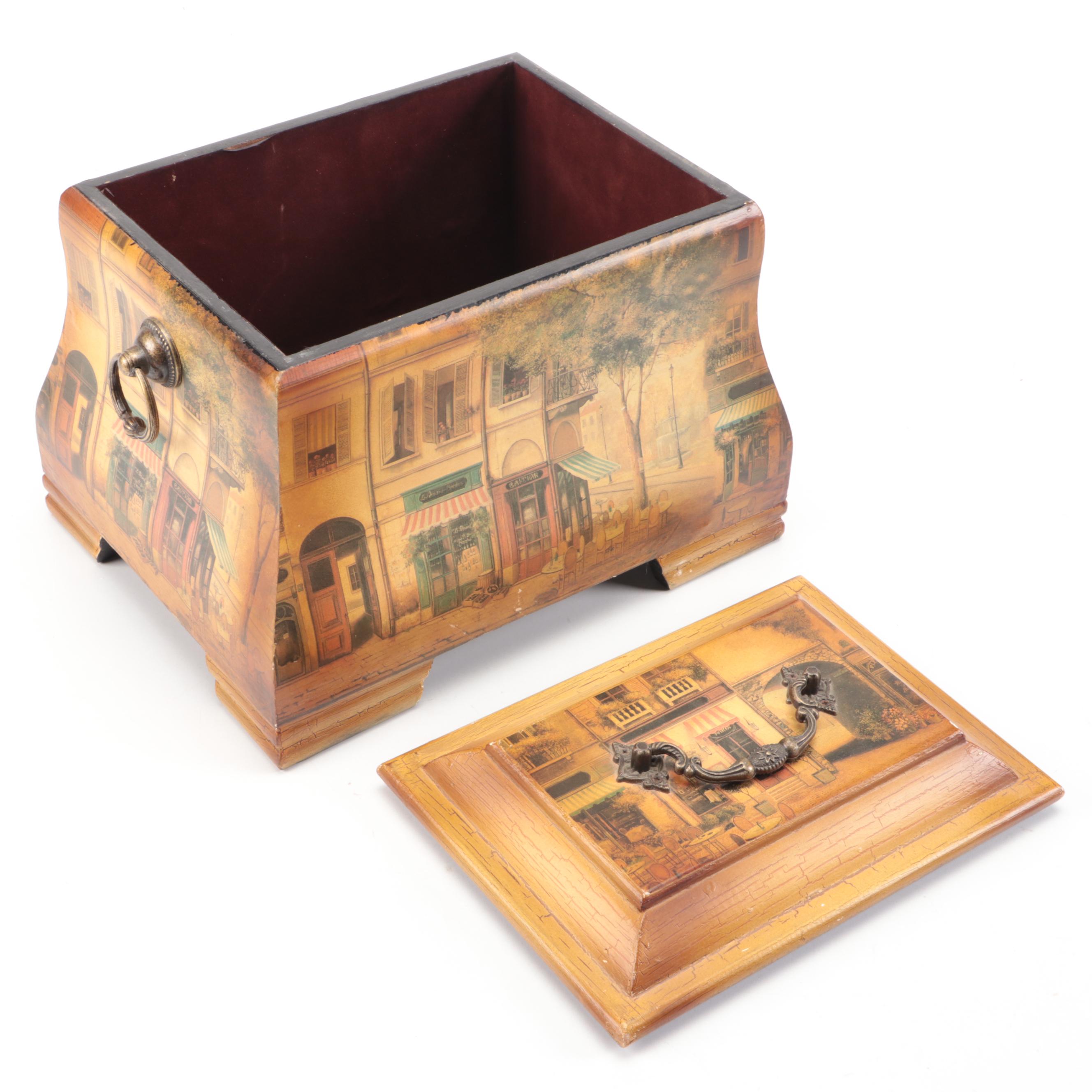 Alexandre Martinot Wall Clock with Bookends and Other Home Décor