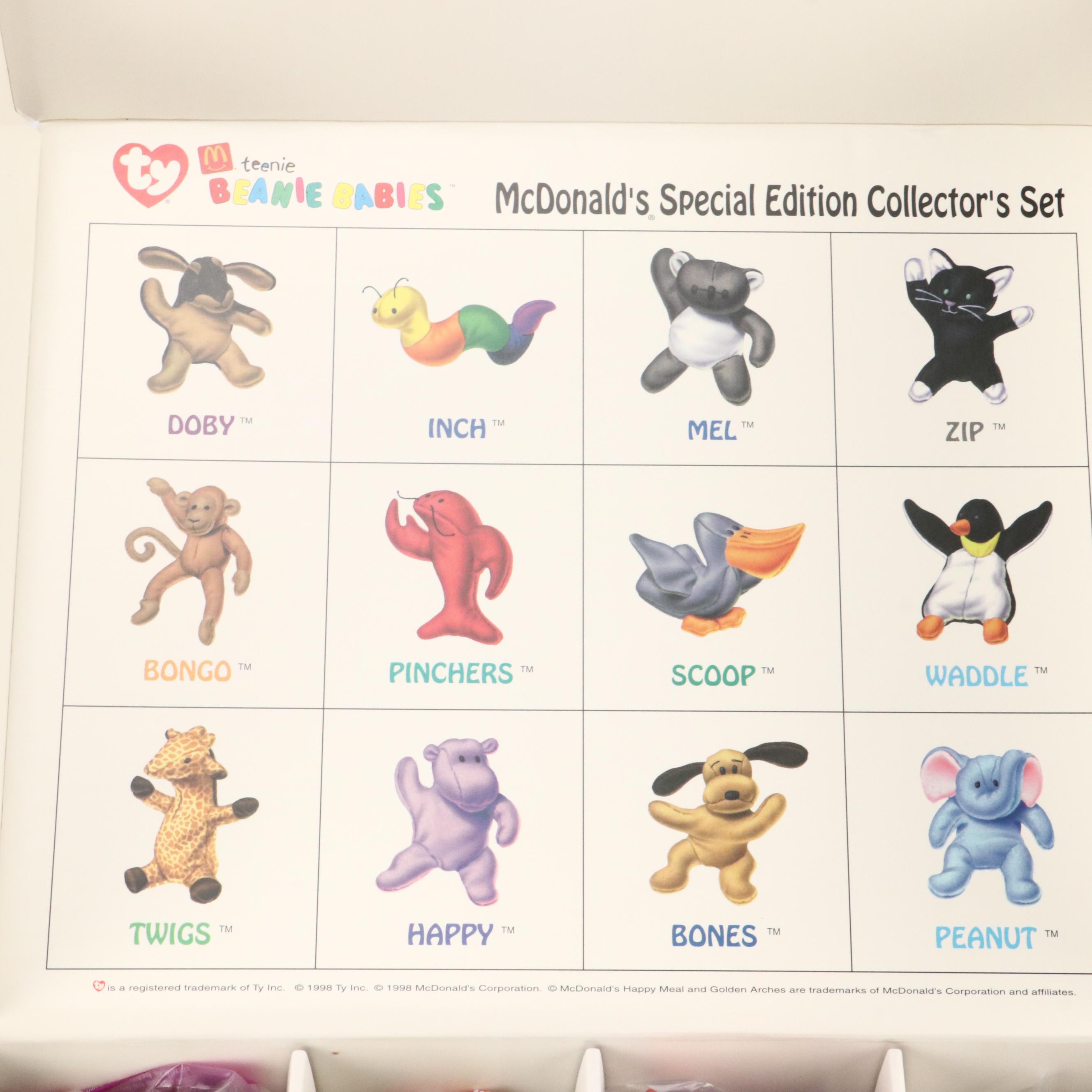 McDonald's 25th Anniversary and Special Edition Ty Beanie Babies Collector Sets