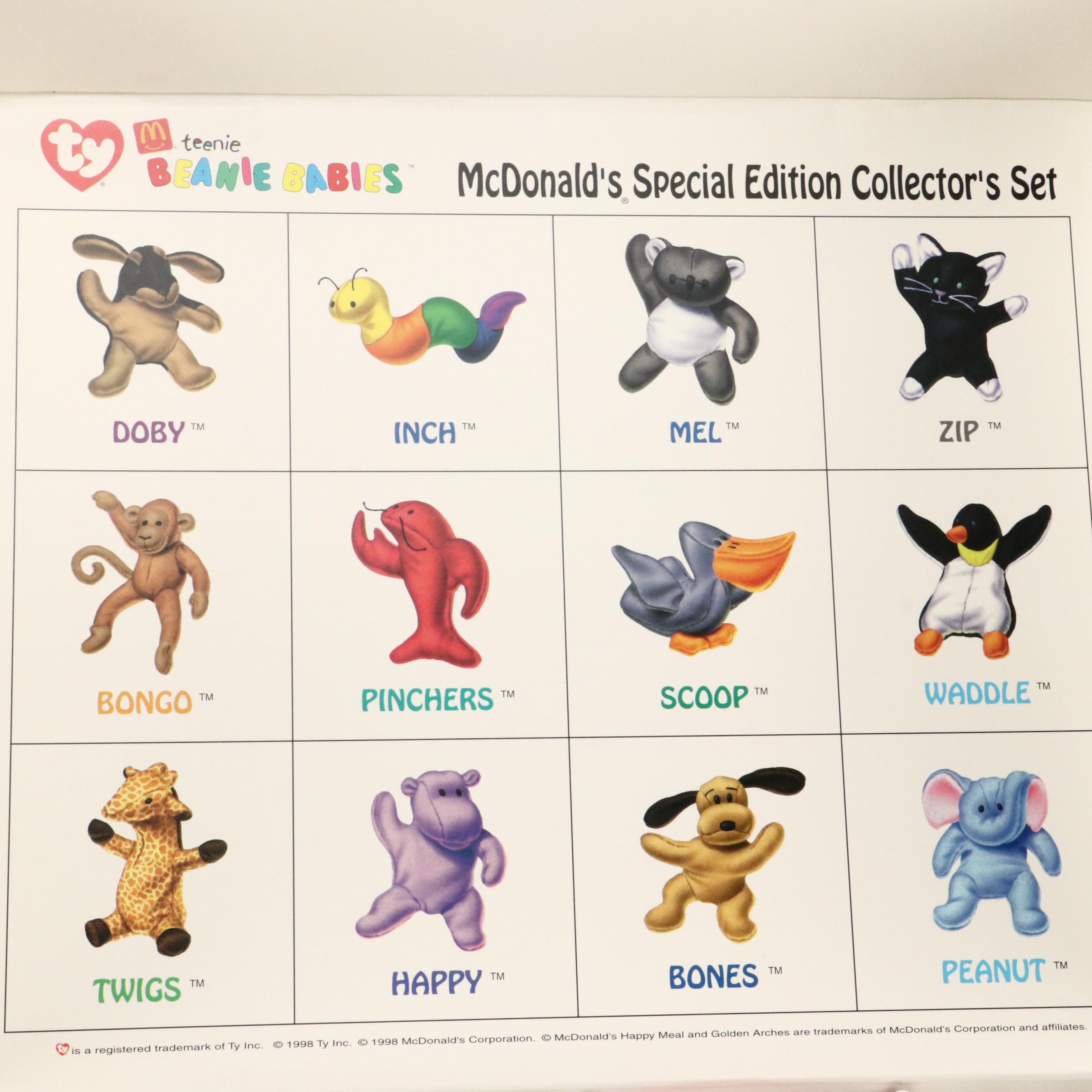 McDonald's 25th Anniversary and Special Edition Ty Beanie Babies Collector Sets