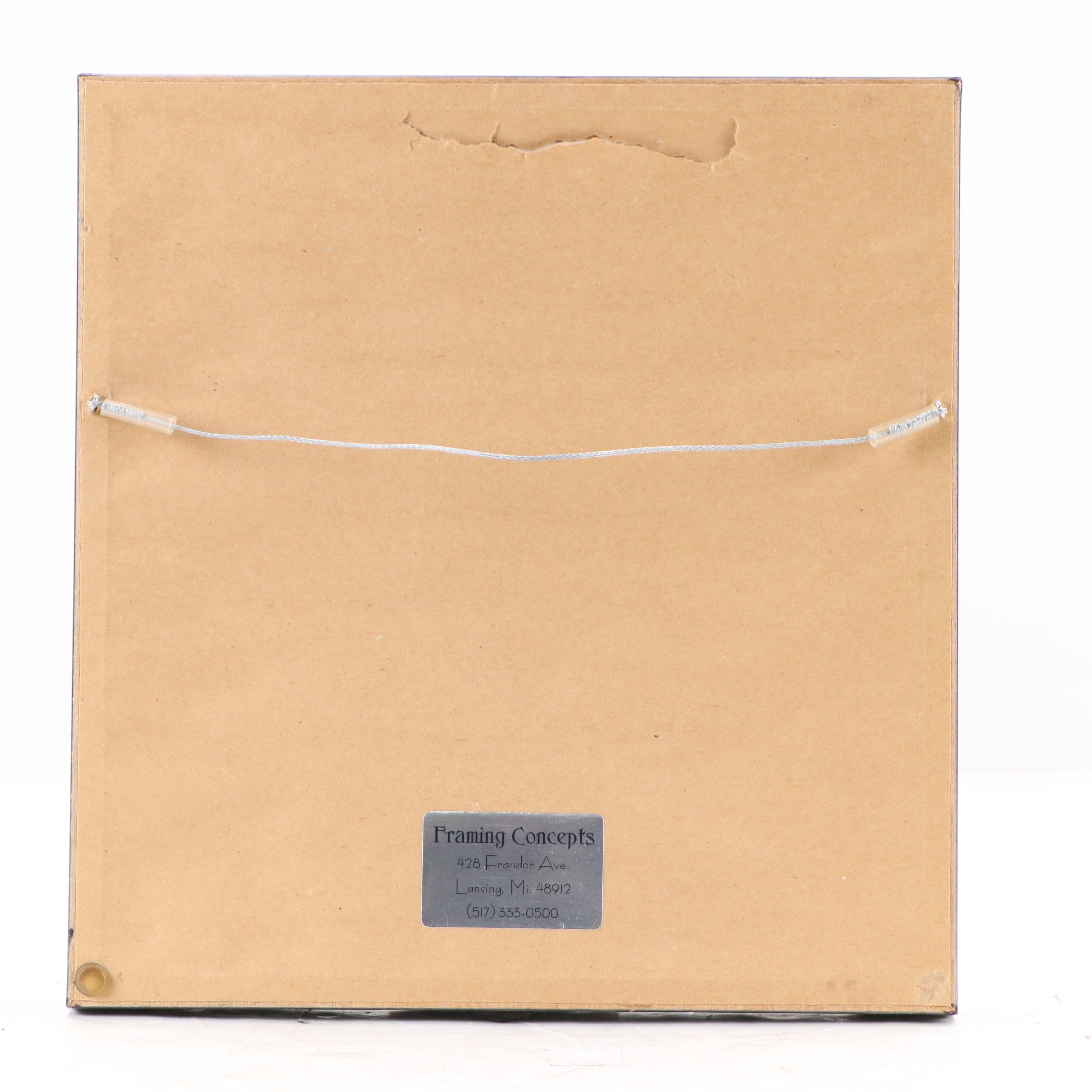 Rubbing Depicting Five Figures in Prayer