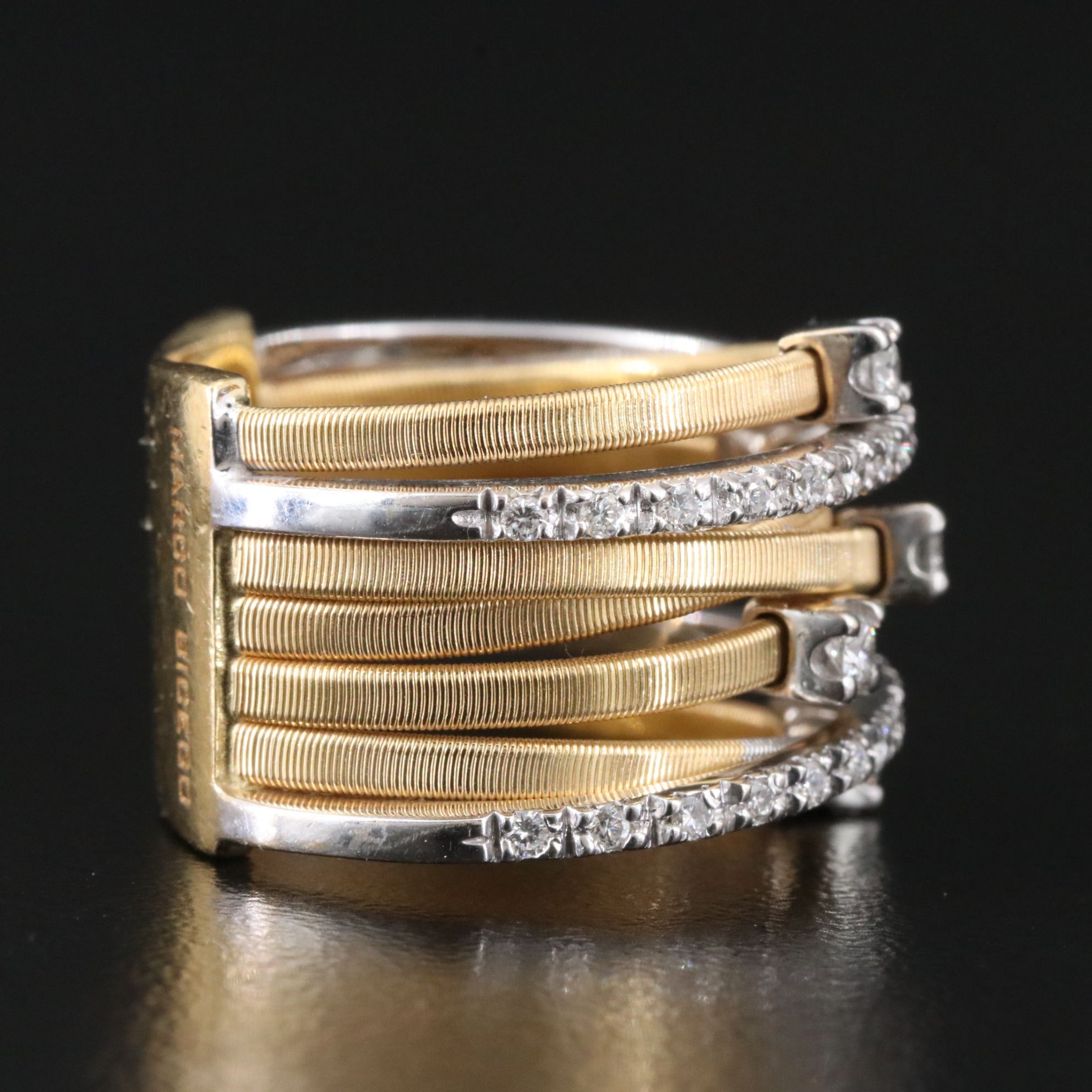 Marco Bicego Goa 18K Two Tone 0.41 CTW Diamond Seven Row Ring