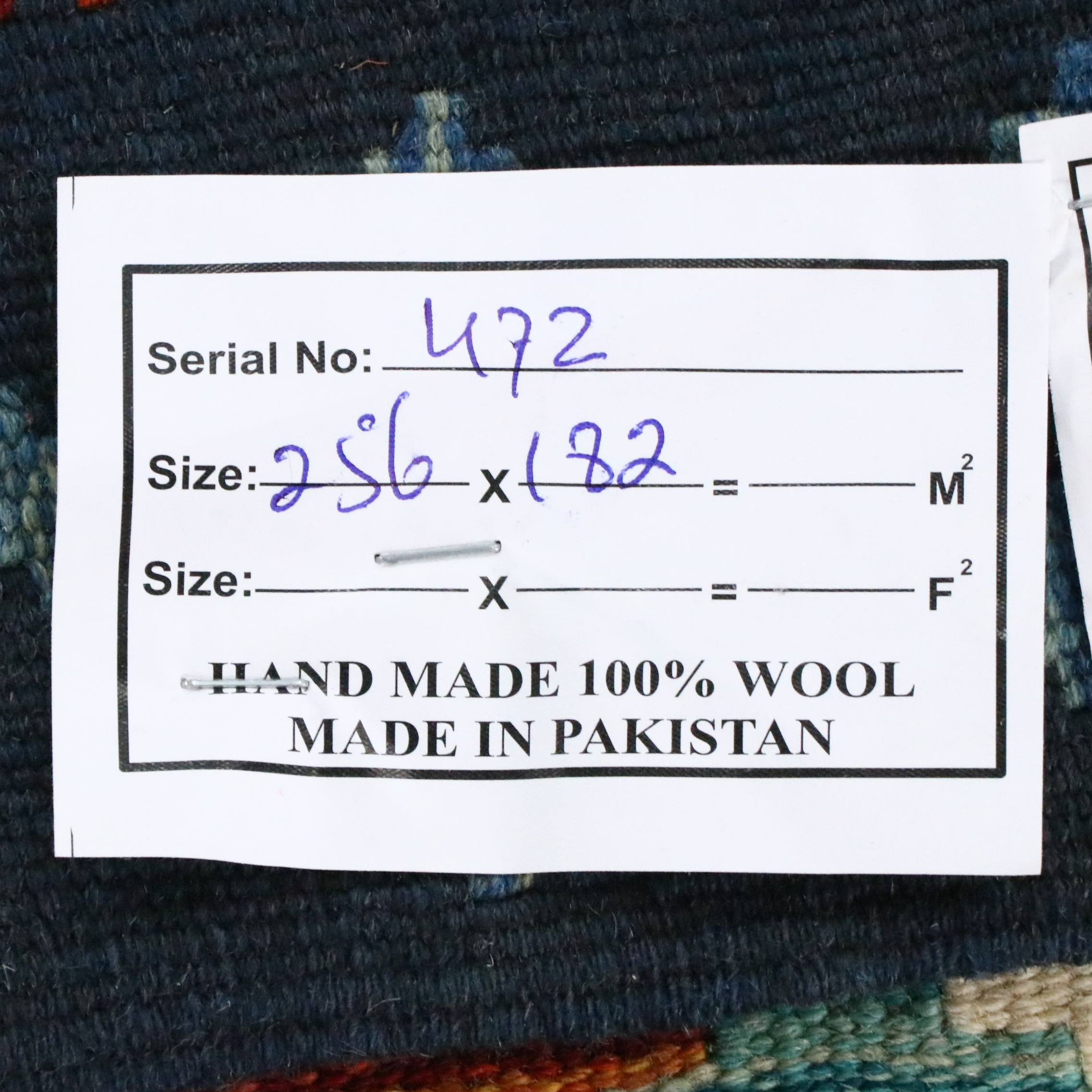 5'11 x 8'6 Handwoven Pakistani Kilim Area Rug