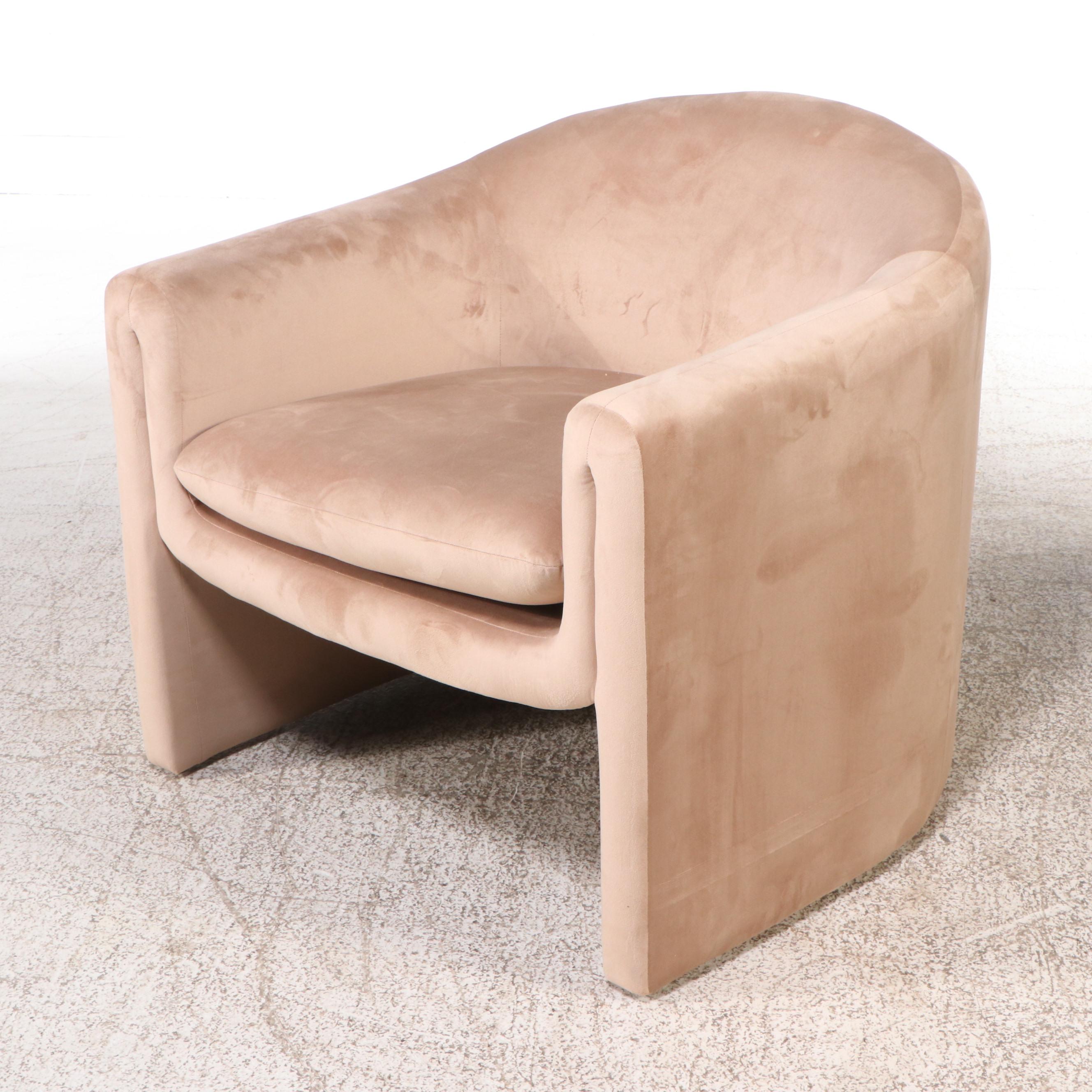 Pair of Safavieh Couture Modern Velvet Upholstered "Laylette" Chairs