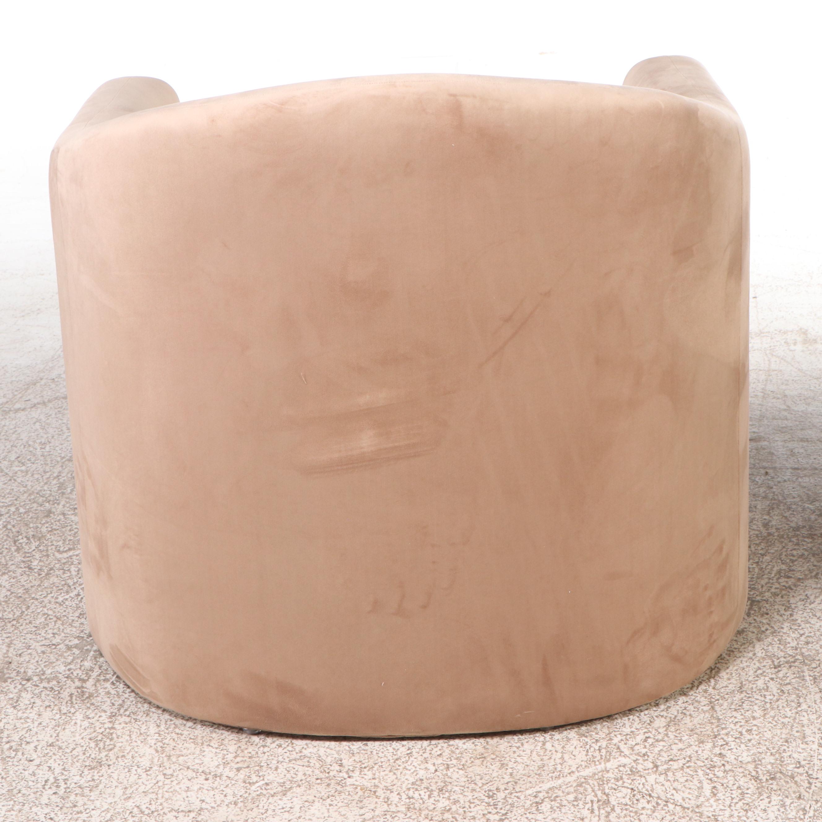 Pair of Safavieh Couture Modern Velvet Upholstered "Laylette" Chairs