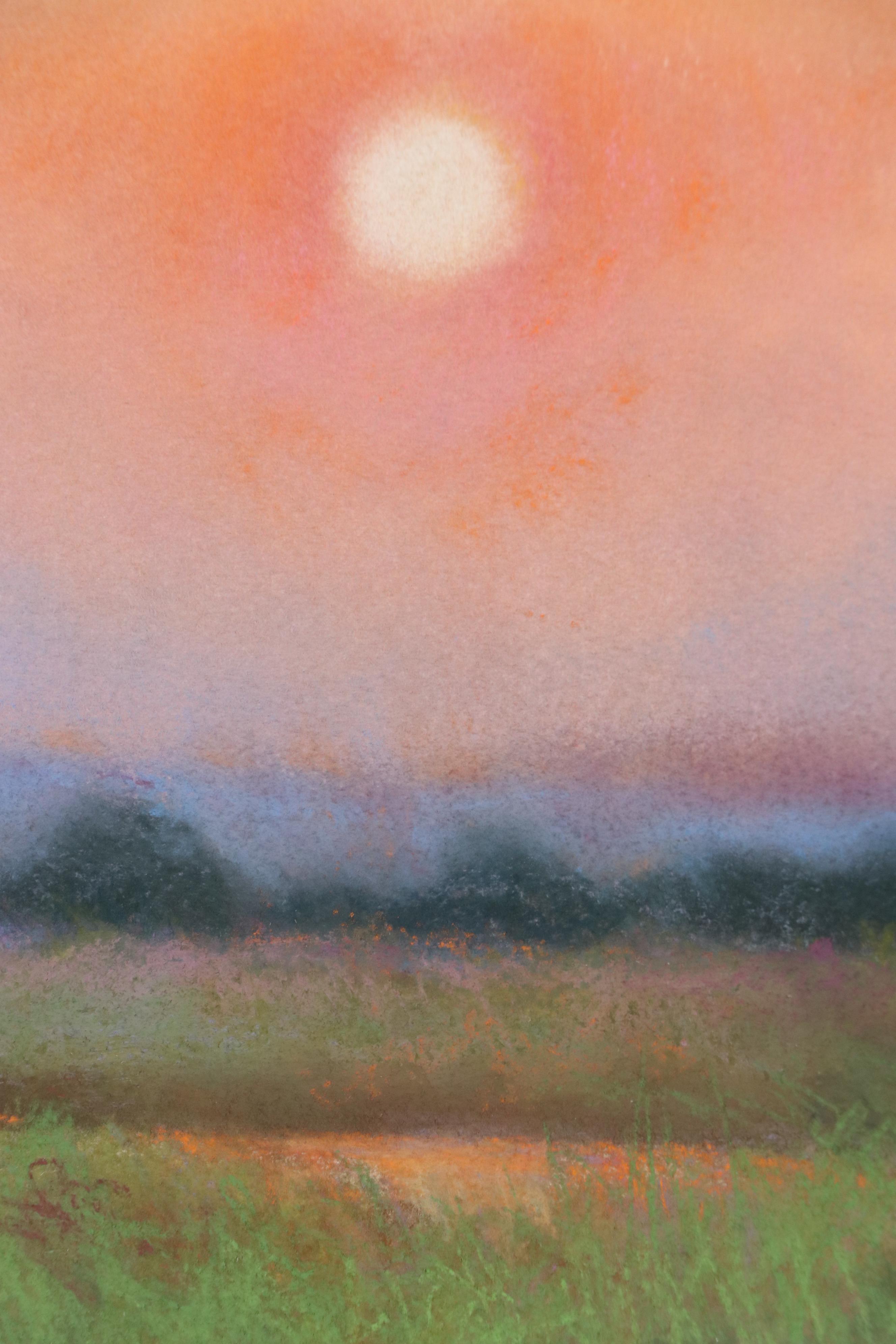 Atmospheric Landscape Pastel Drawing