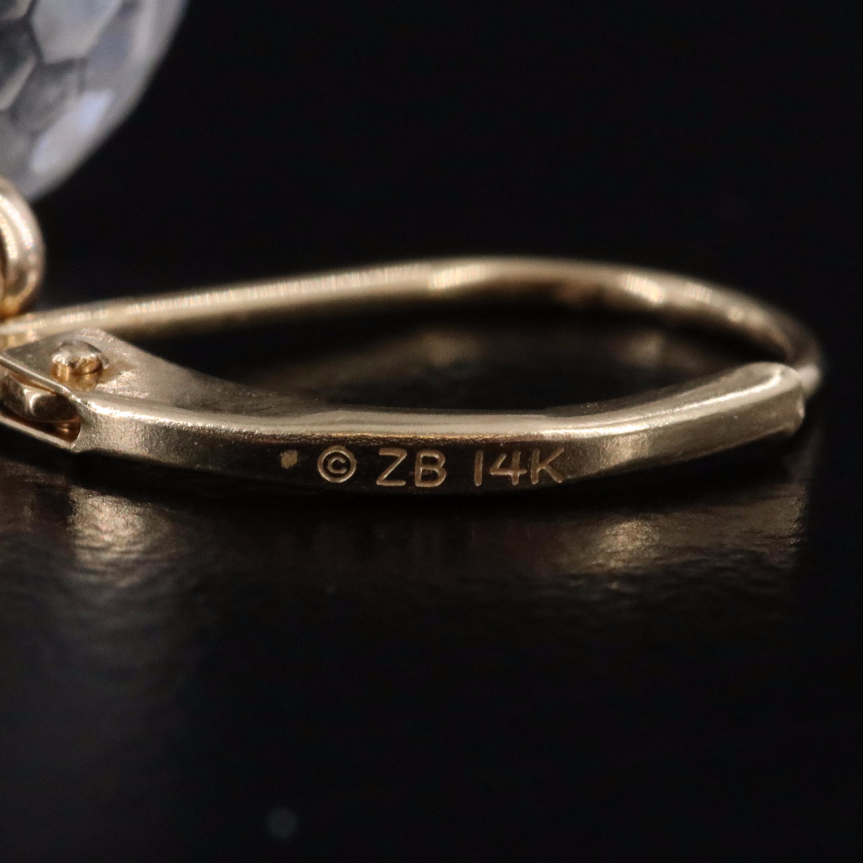 14K Rock Crystal Quartz Earrings and Pendant