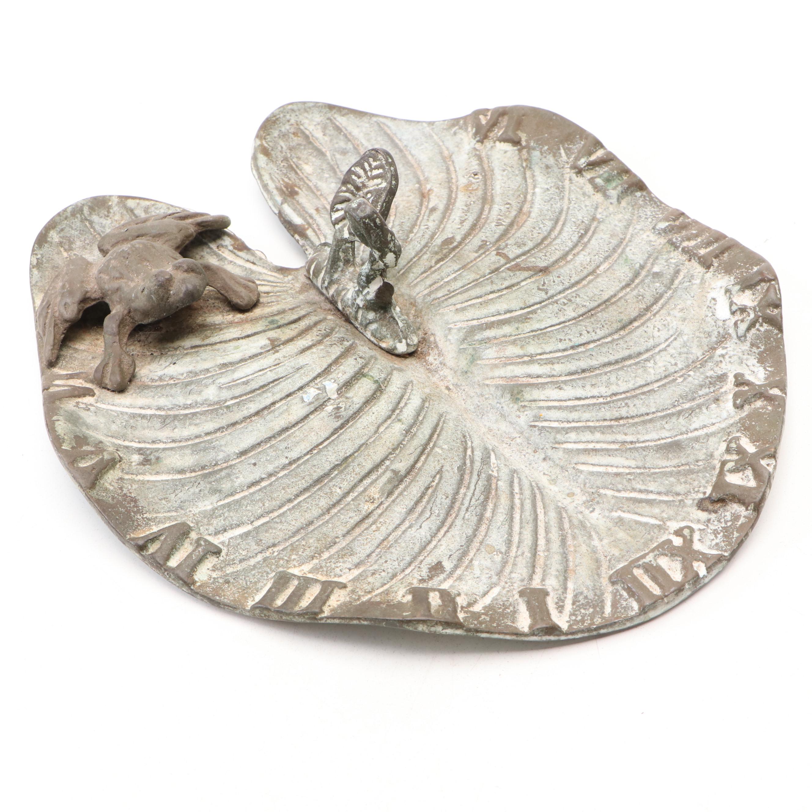 Chinese Brass Censer with Other Metal Dish