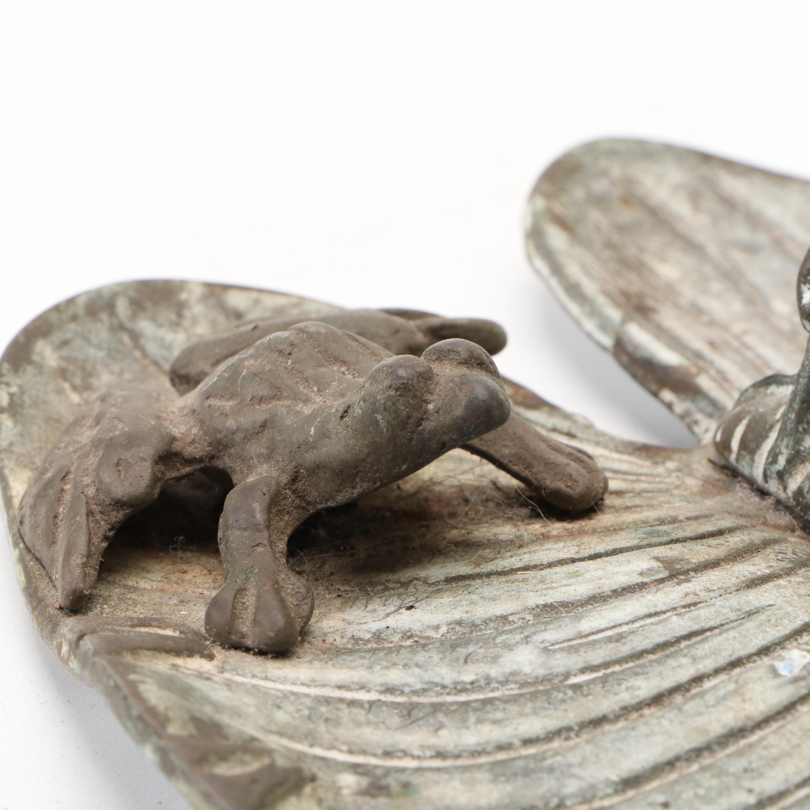 Chinese Brass Censer with Other Metal Dish