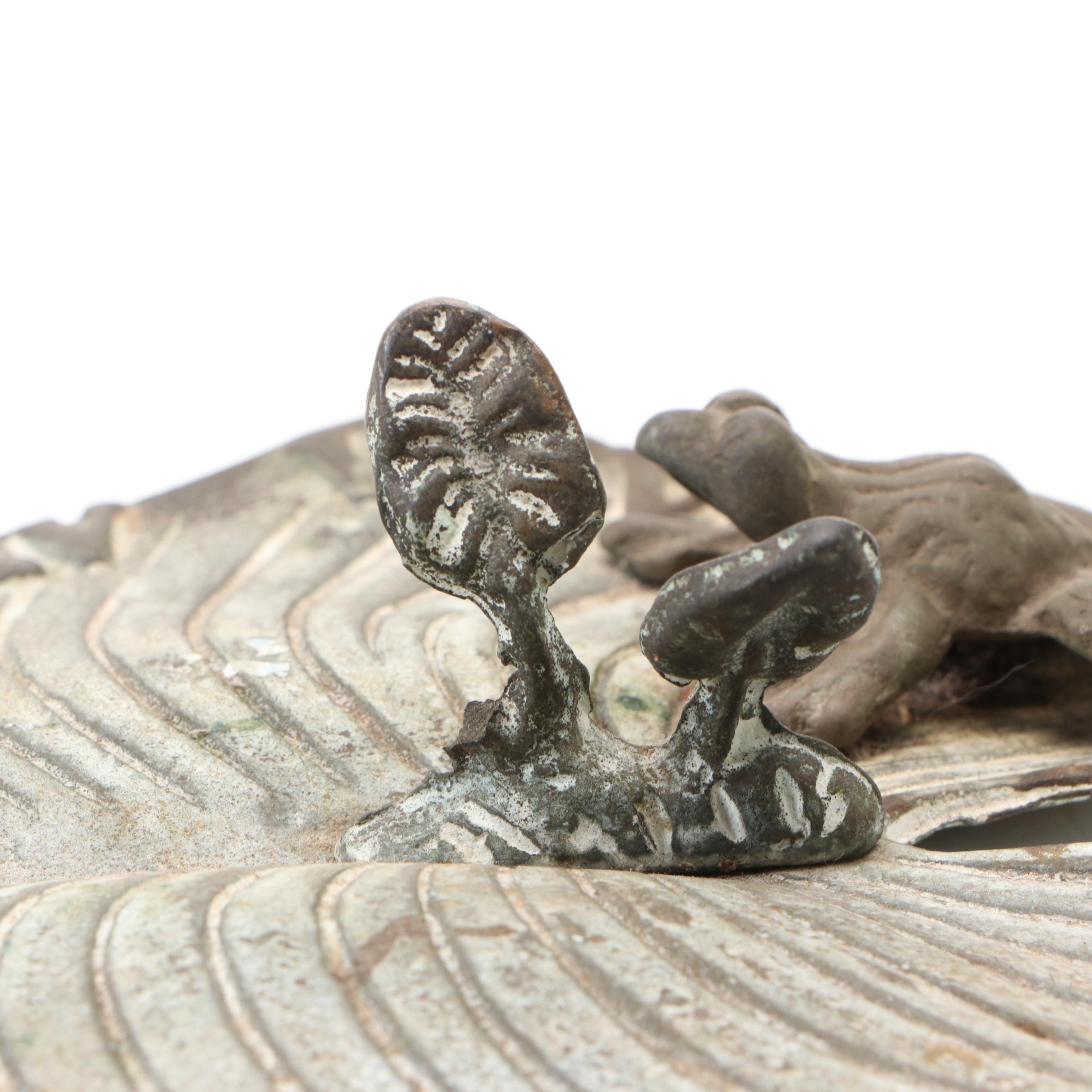 Chinese Brass Censer with Other Metal Dish