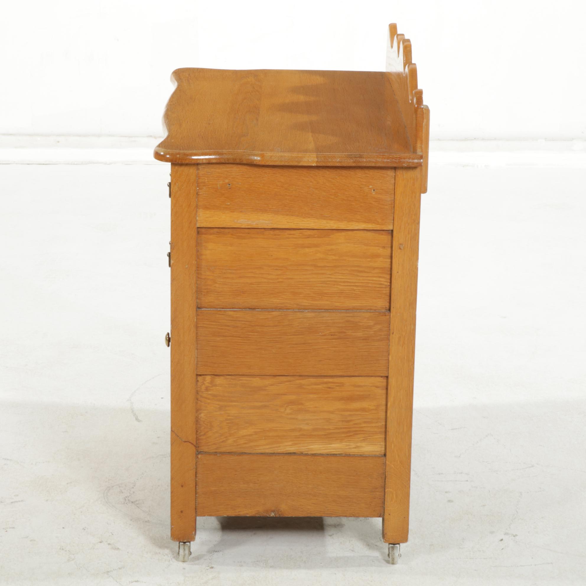 Oak Washstand, Early to Mid-20th Century