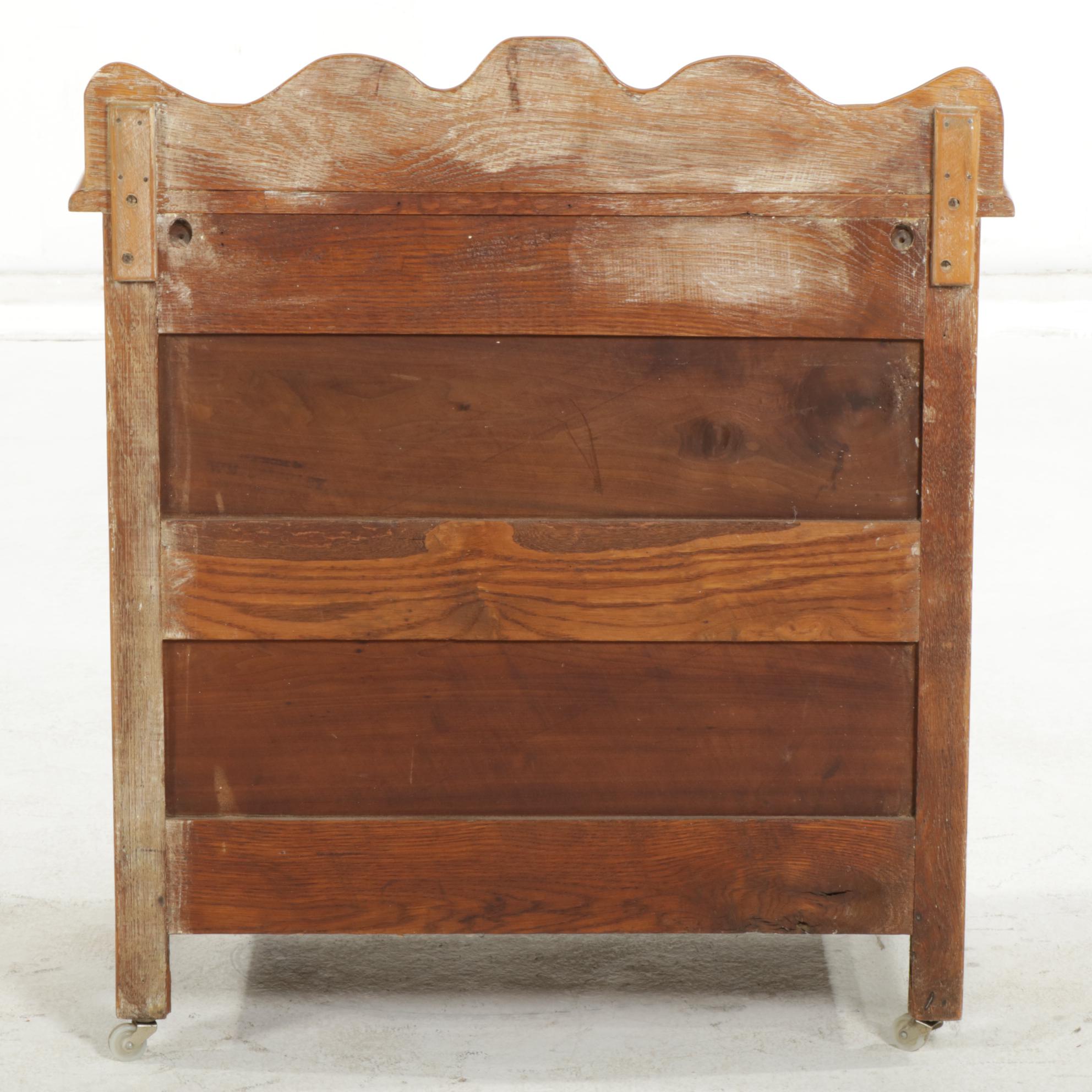 Oak Washstand, Early to Mid-20th Century