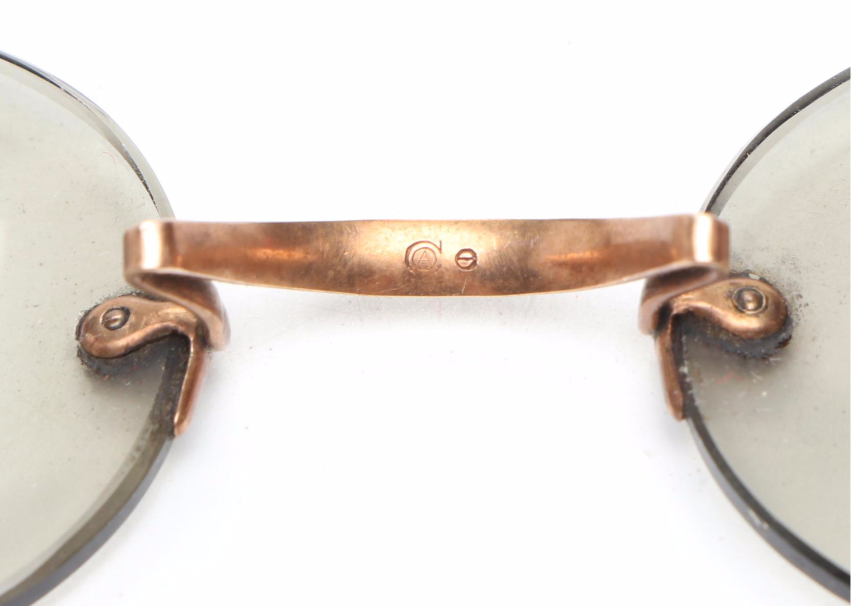 Vintage Glasses with Leather Holding Cases