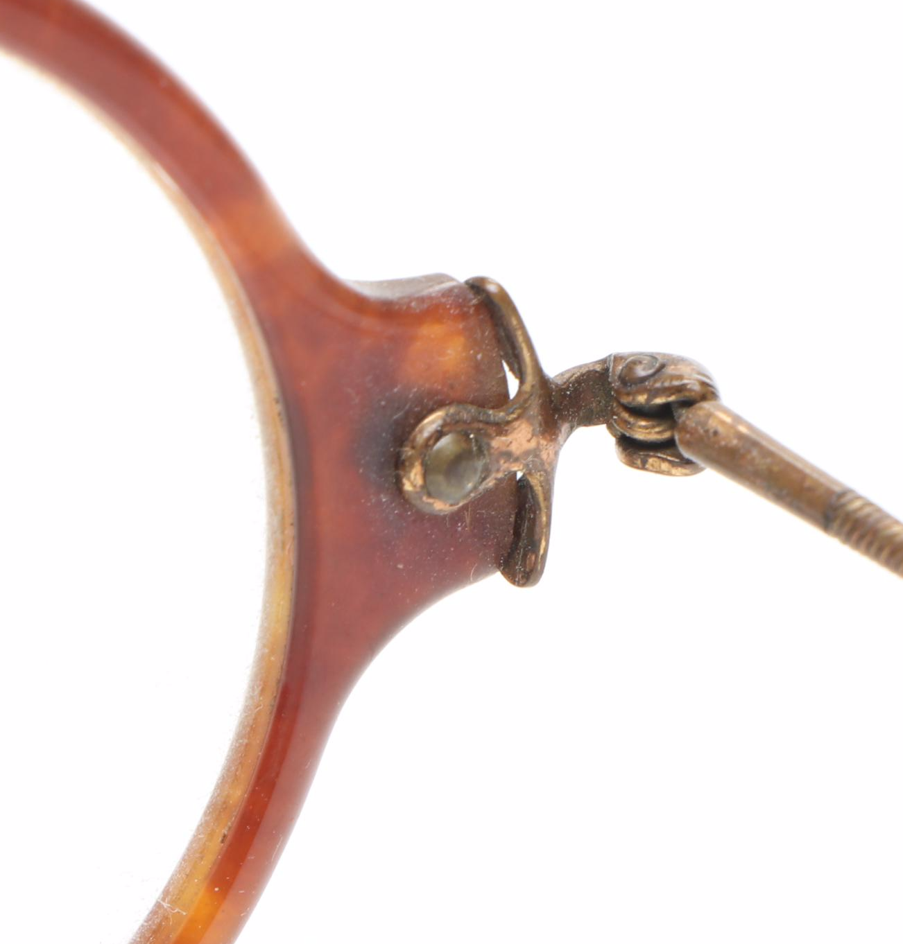 Vintage Glasses with Leather Holding Cases