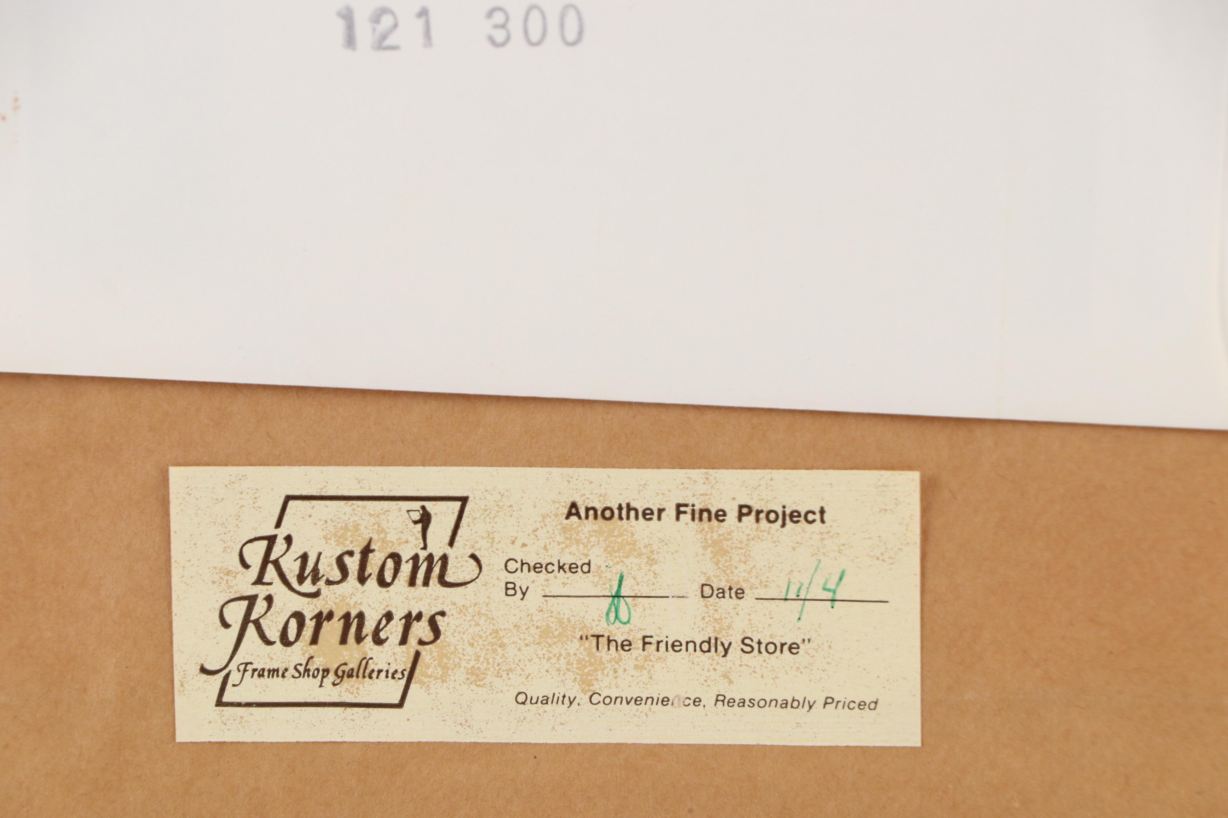 Linda Barnicott Offset Lithograph "Sharing the Season at Market Square"