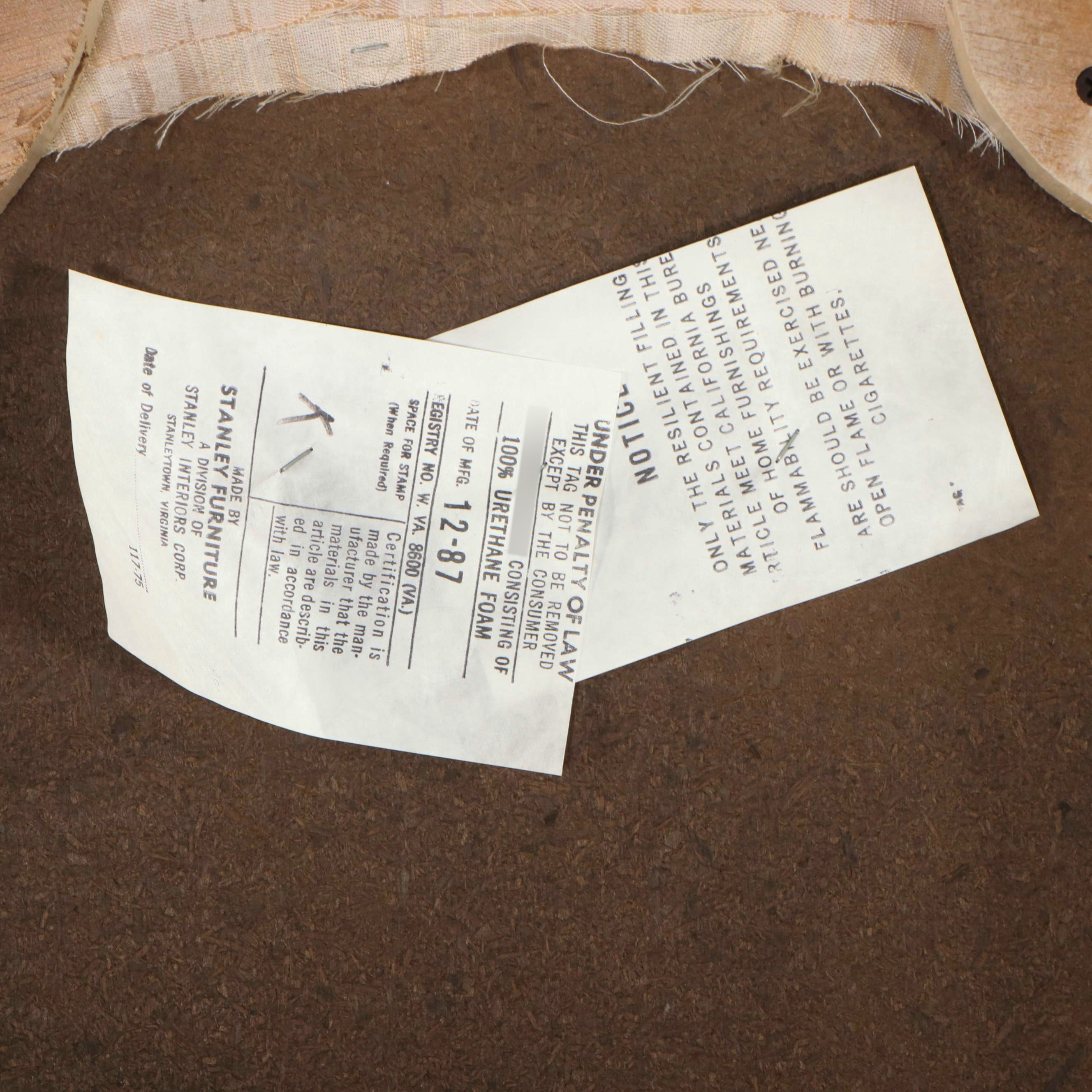 Seven Piece Stanley Furniture Wicker and Glass Dining Set