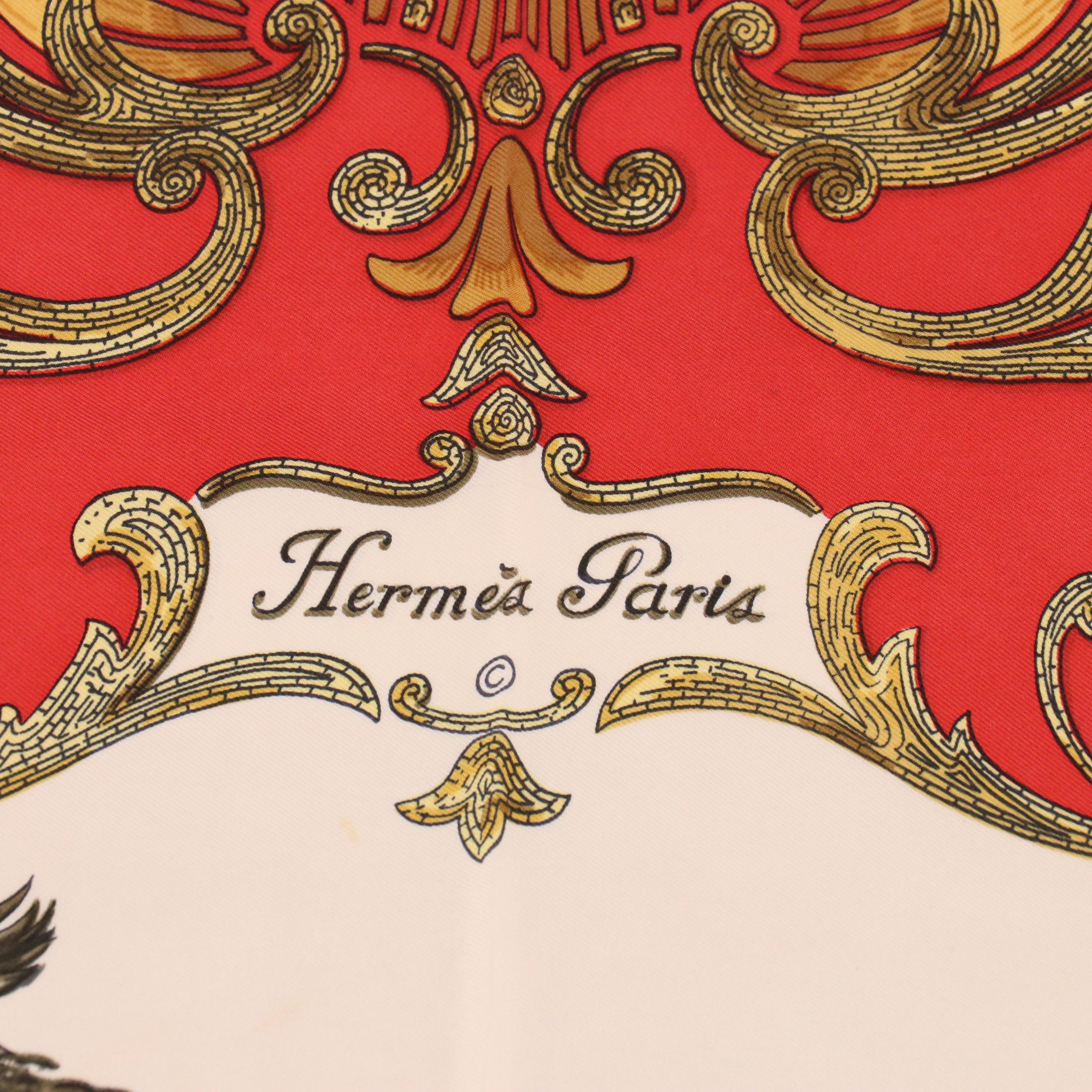 Hermès "Cheval Turc" Silk Twill Scarf 90