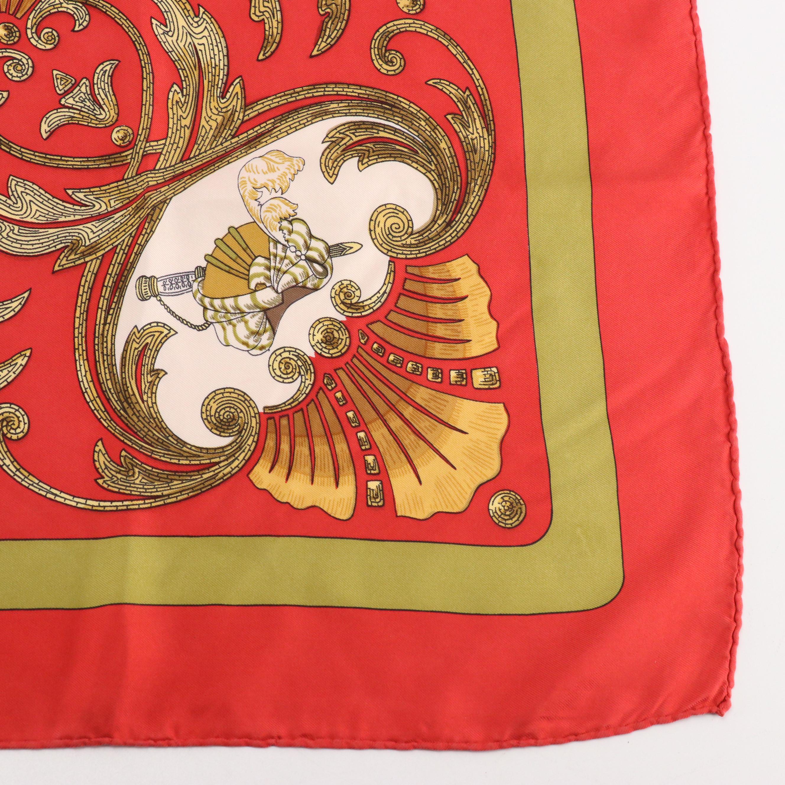 Hermès "Cheval Turc" Silk Twill Scarf 90