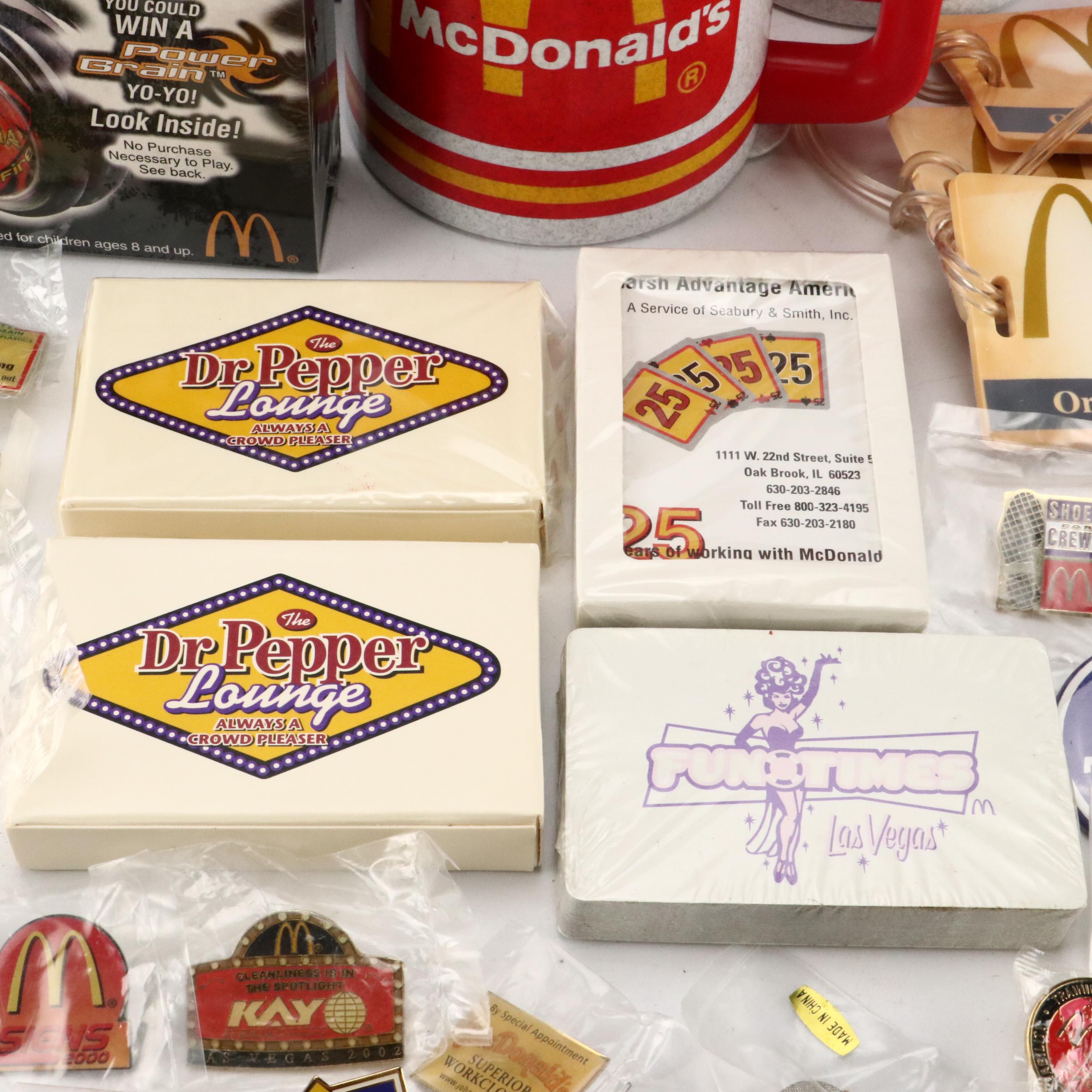 McDonald's Advertising Coffee Mugs, Pins, Yo-Yos and More