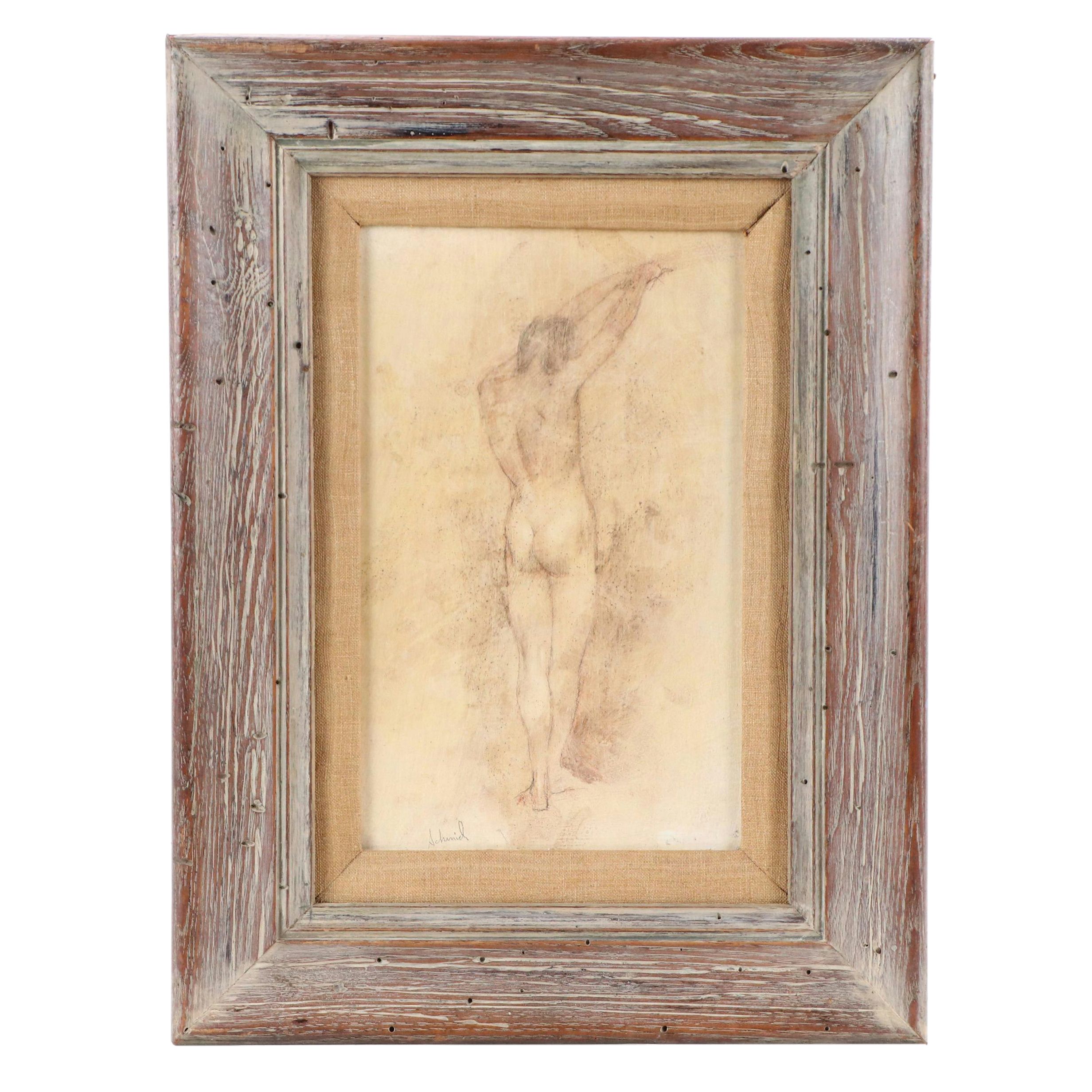 Richard Schmid Mixed Media Figure Drawing