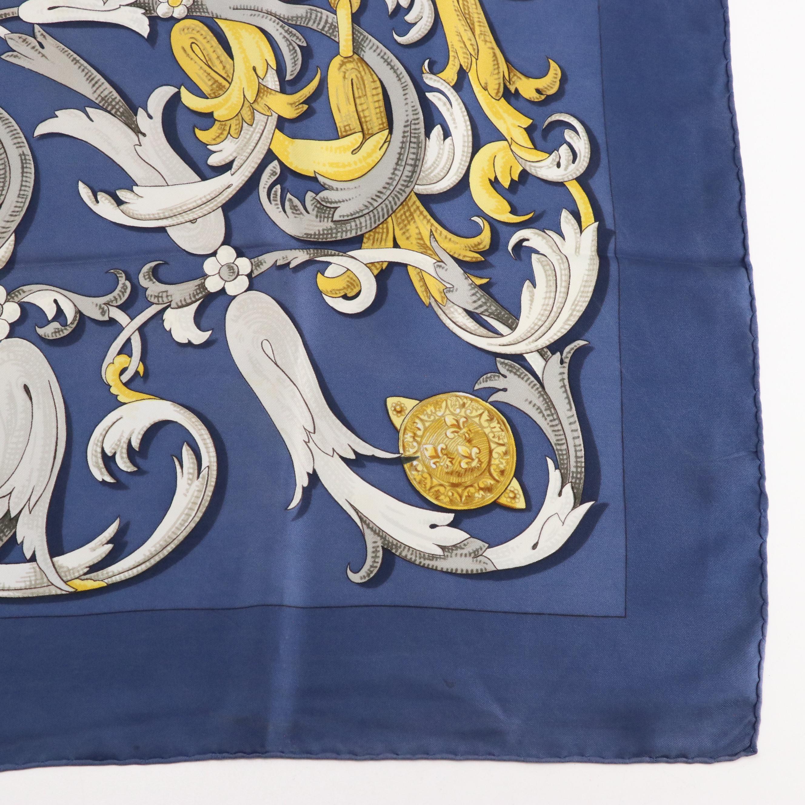 Hermès "Le Mors A La Conetable" Silk Twill Scarf 90