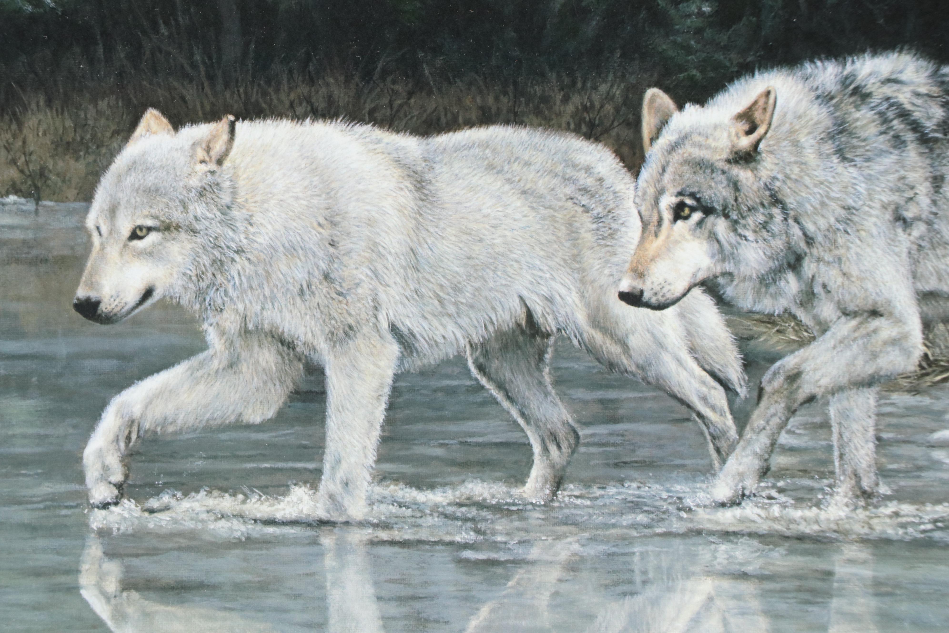 Charles Fracé Offset Lithograph "Companions"