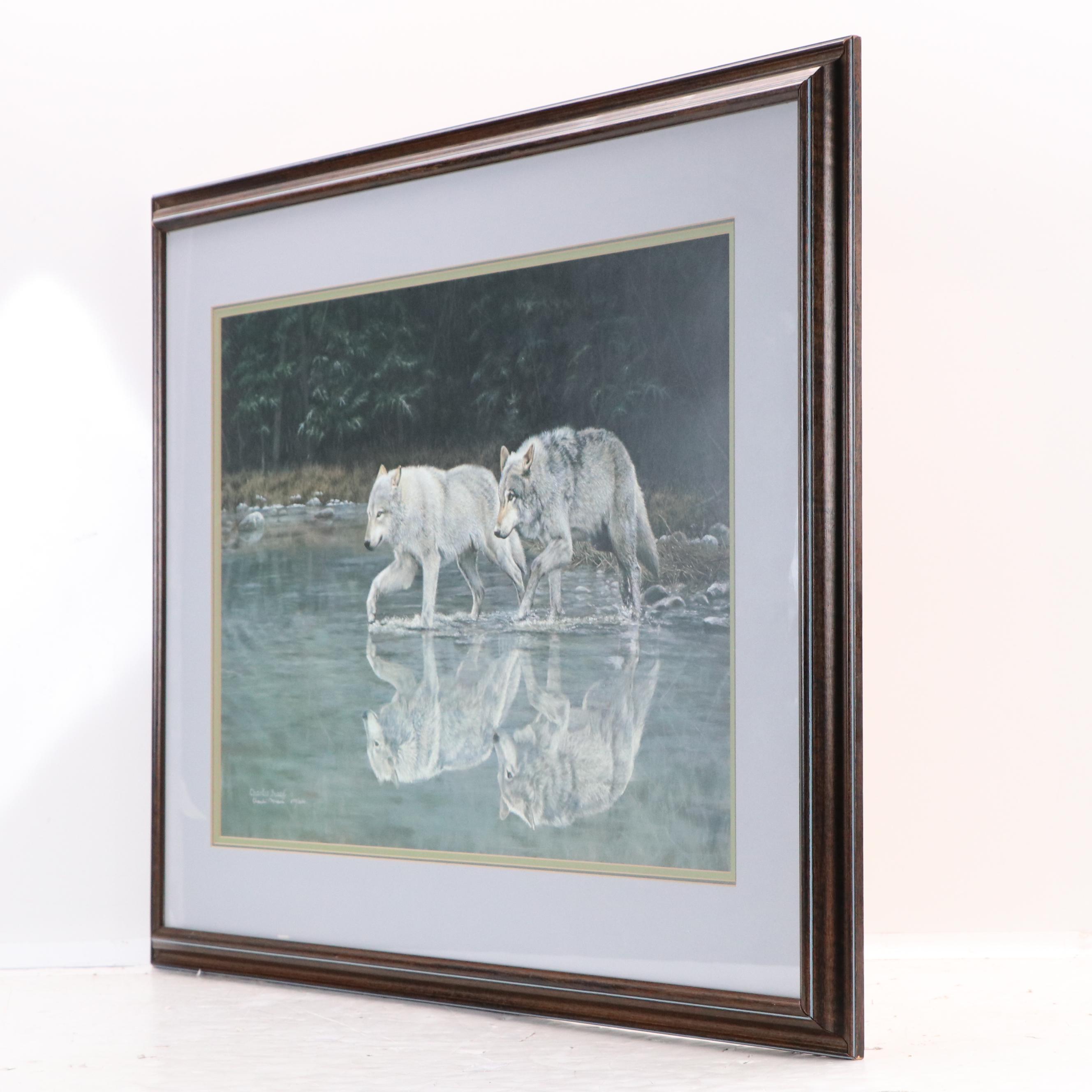 Charles Fracé Offset Lithograph "Companions"