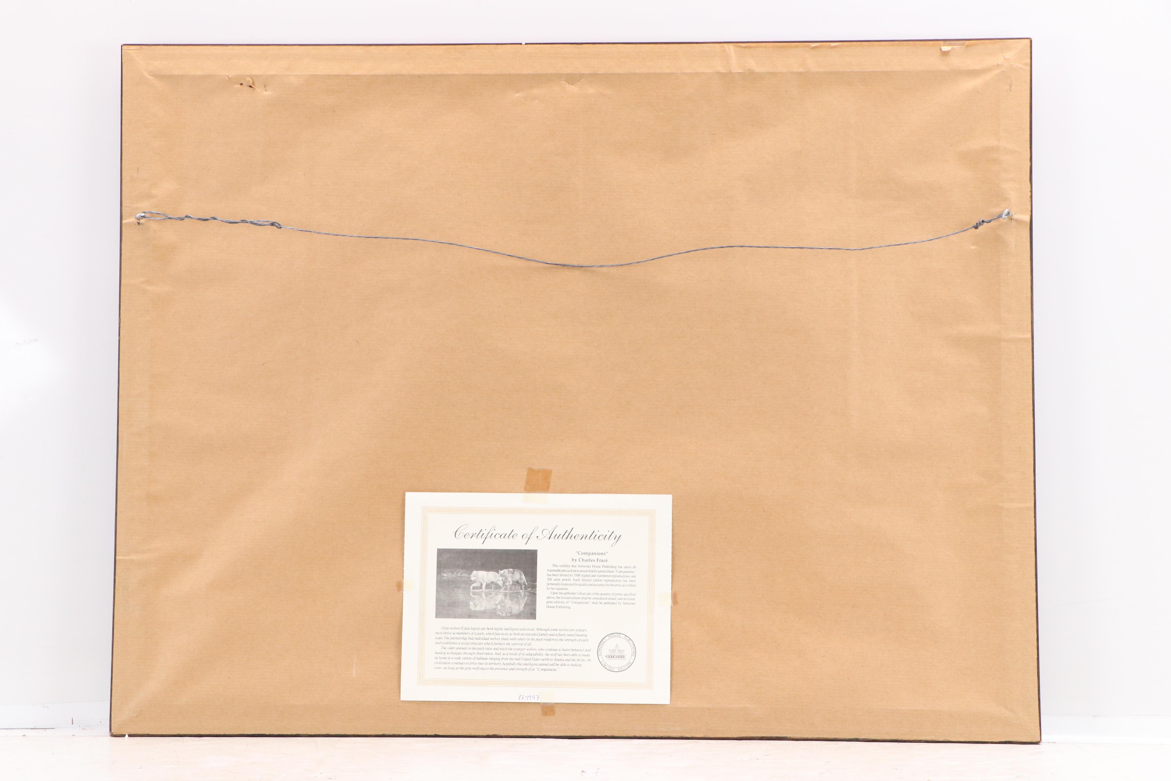 Charles Fracé Offset Lithograph "Companions"