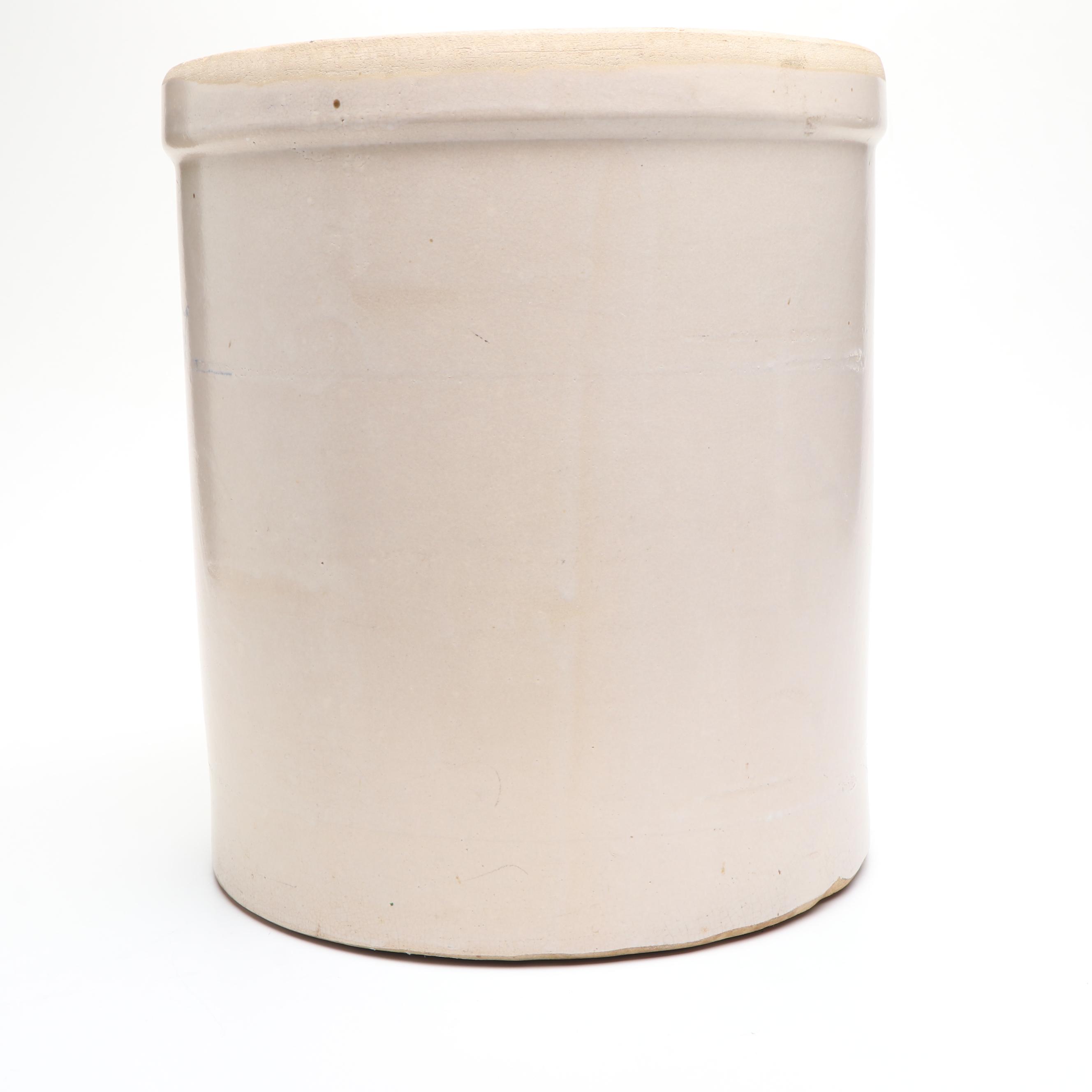 Robinson Ransbottom Five Gallon Salt Glazed Stoneware Crock