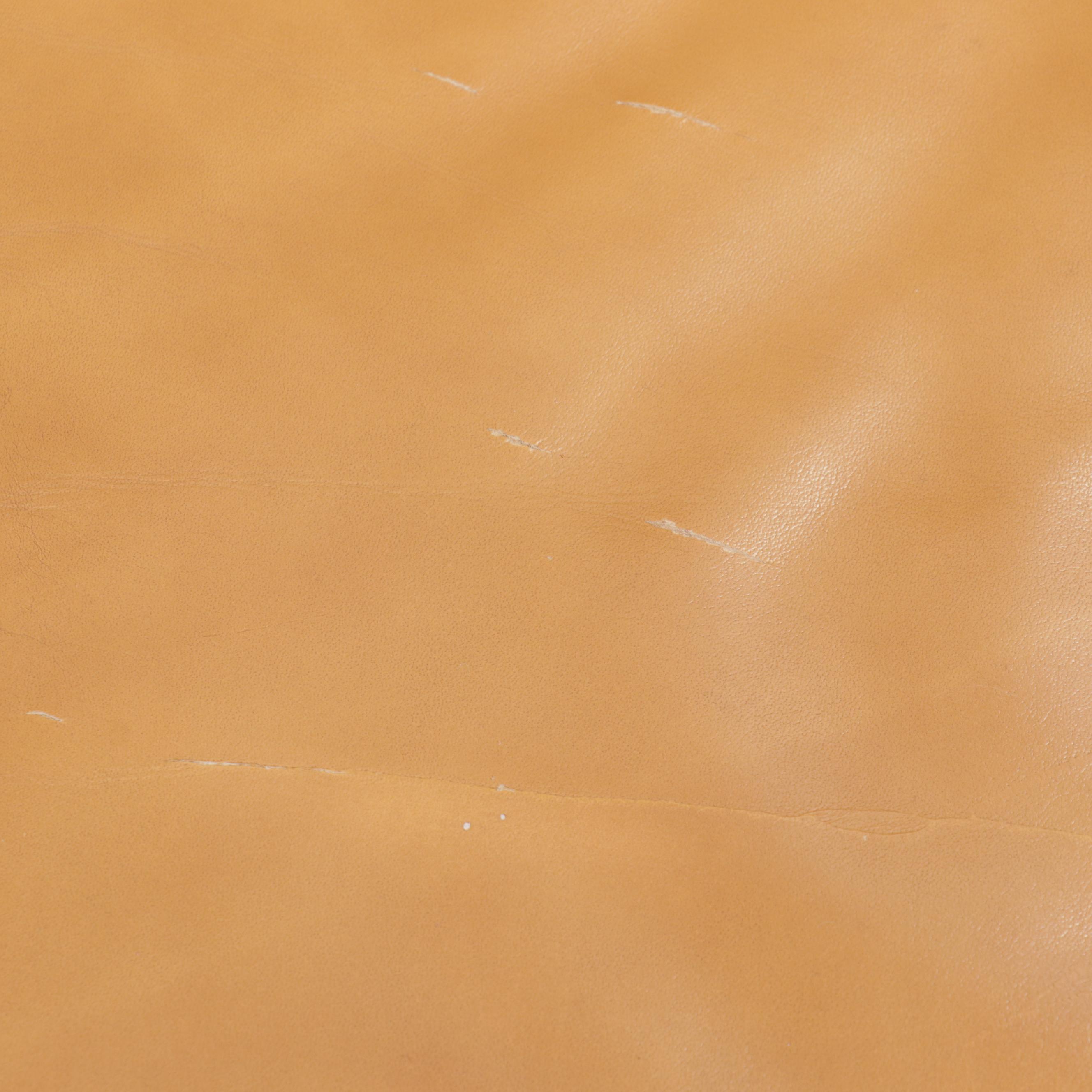 Danish Modern Style Wood and Leather Sofa