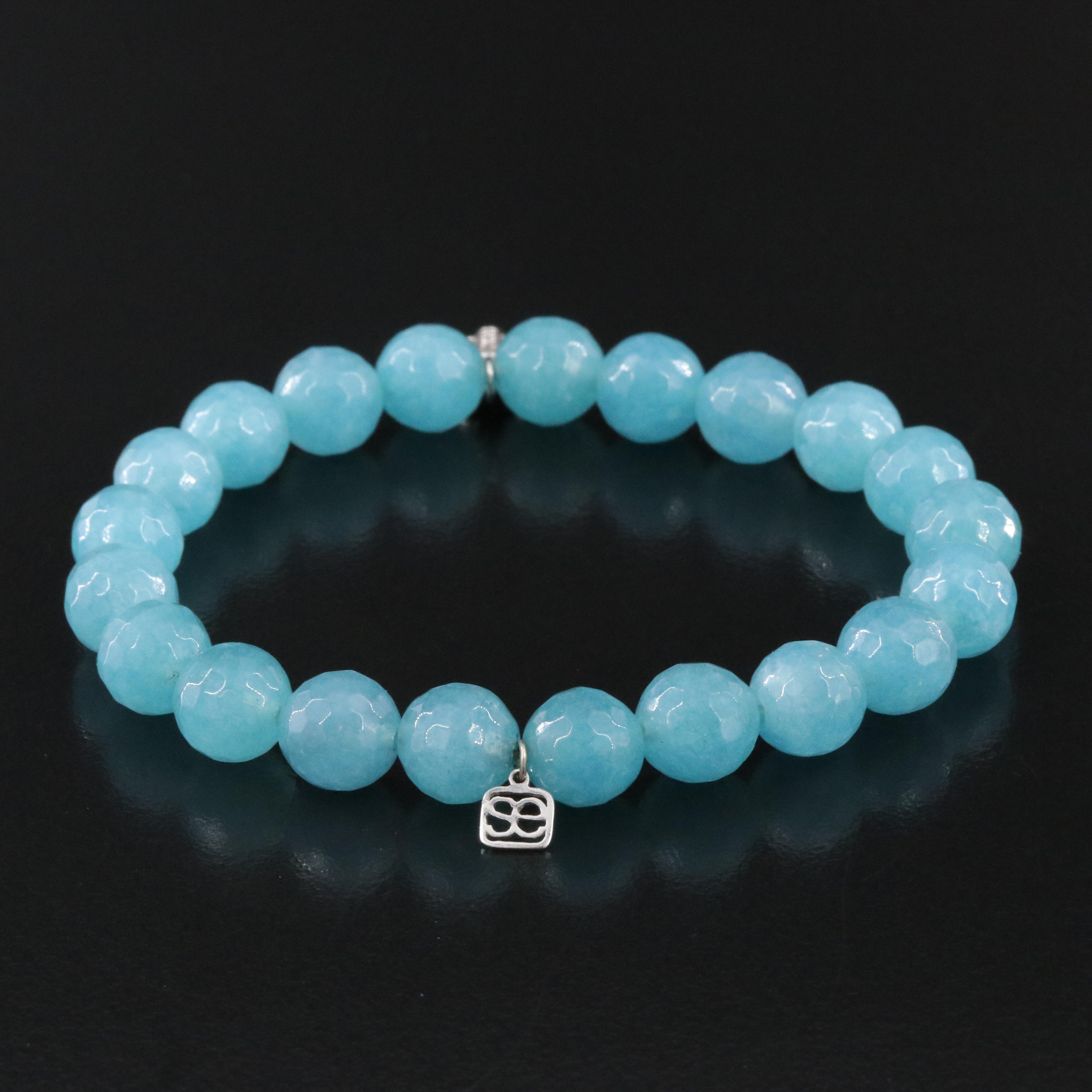 Quartz Bracelet with 14K Diamond Hamsa Charm