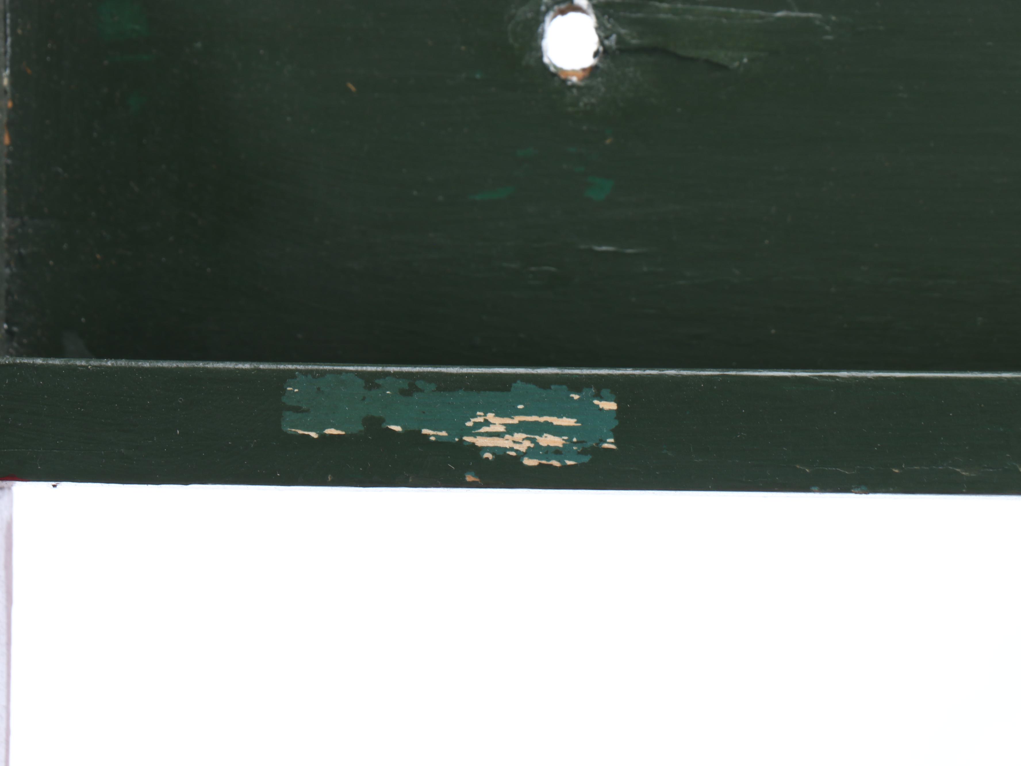 Painted Wooden Wall Shelf