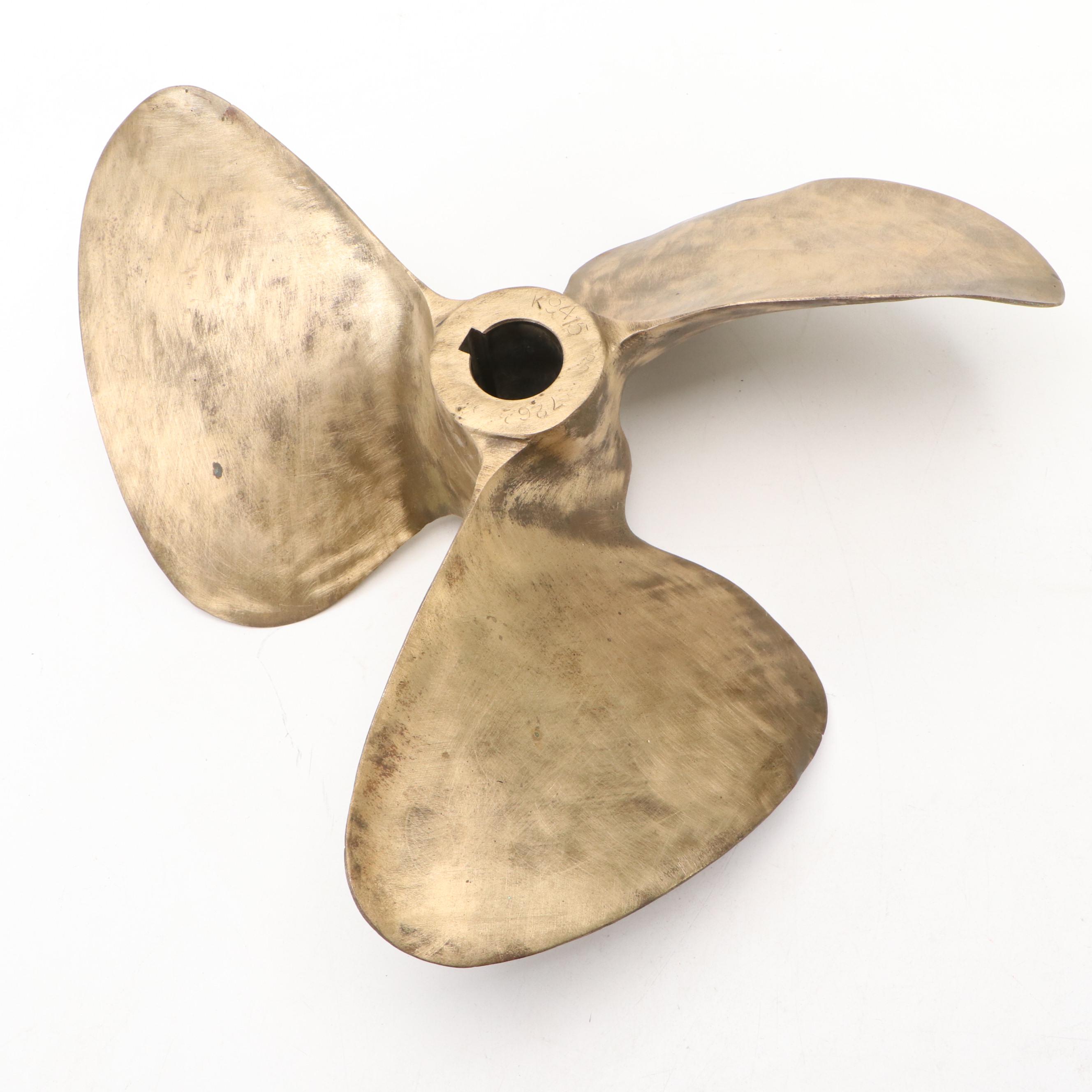 Three-Blade Brass Boat Propeller