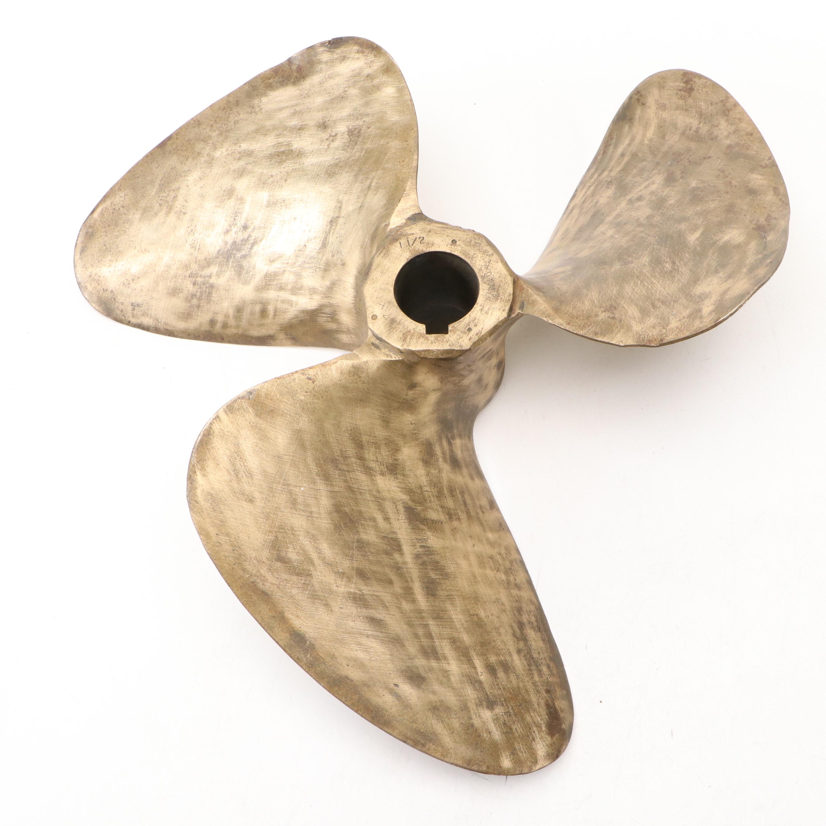 Three-Blade Brass Boat Propeller
