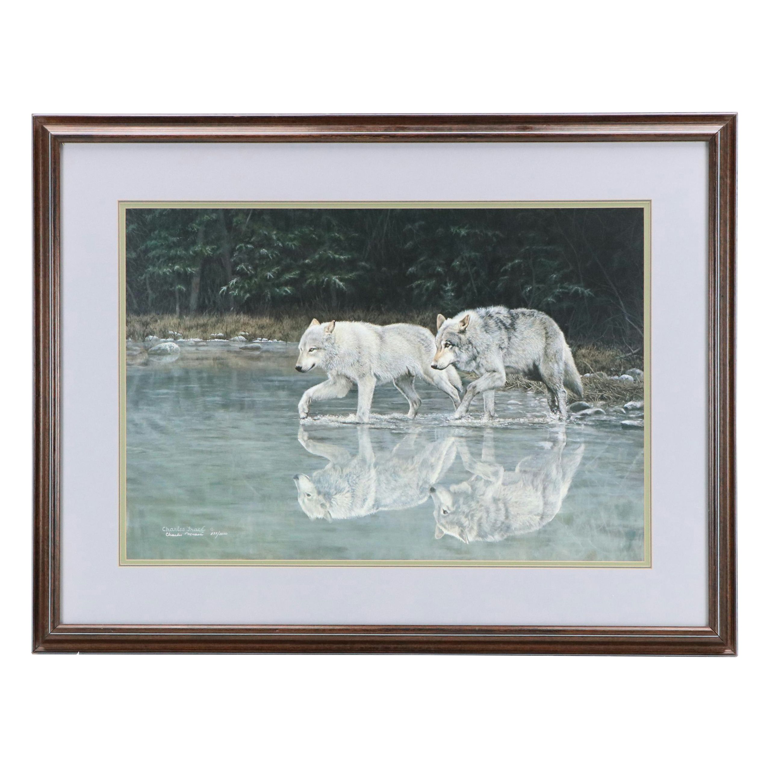 Charles Fracé Offset Lithograph "Companions"