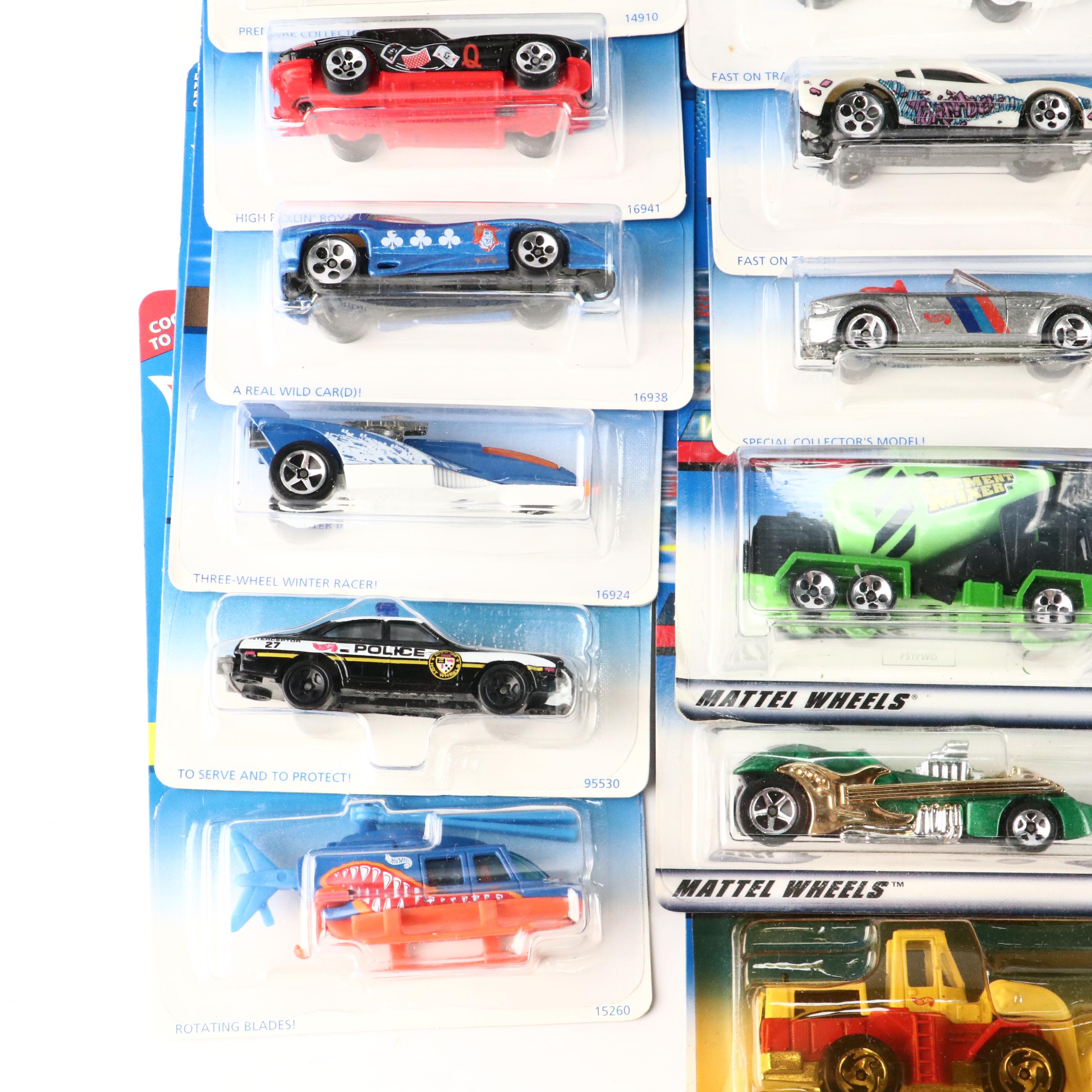 Hot Wheels "BMW M Roadster," "Hot Bird," "Go Kart" and More Diecast Toy Cars