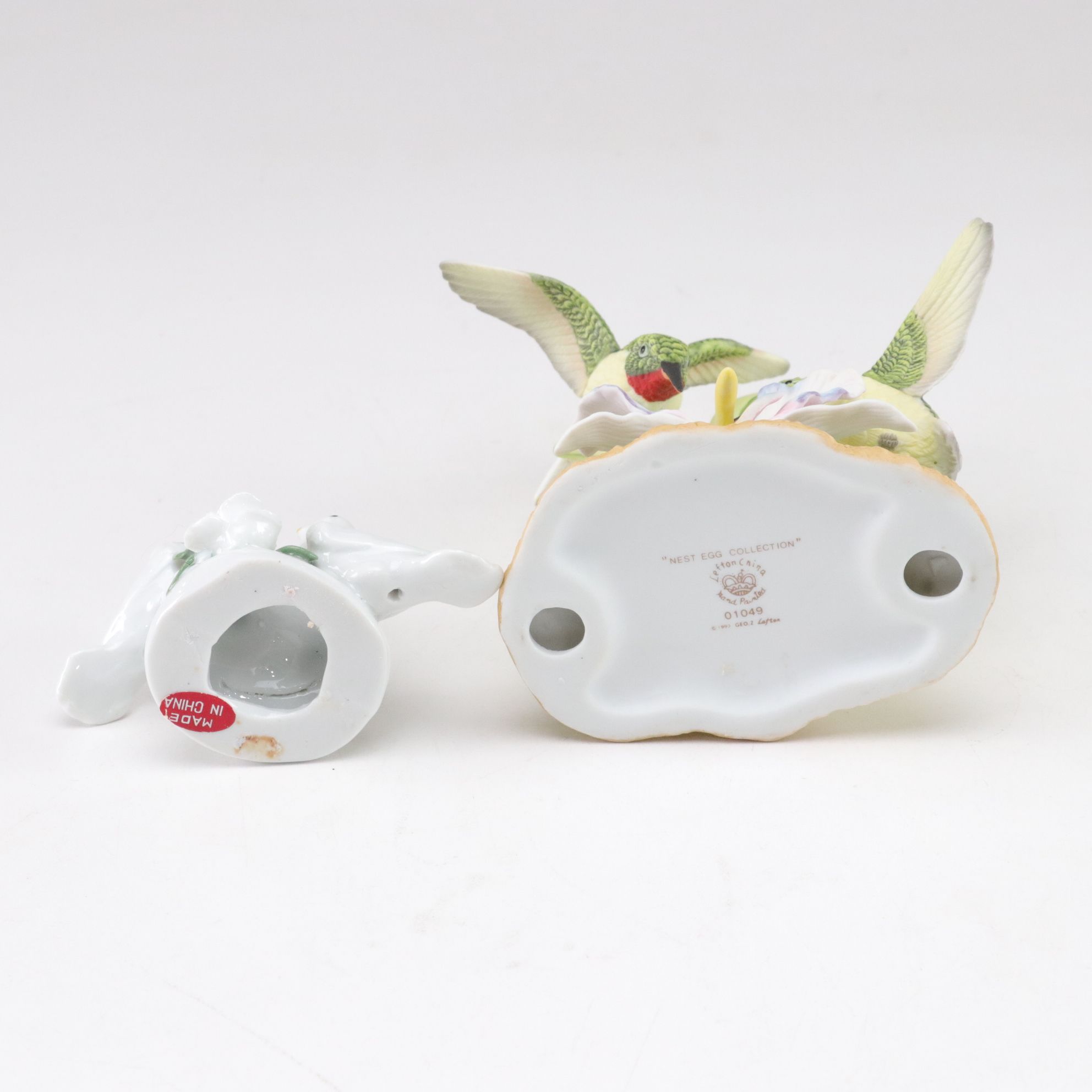 Japanese Wony Porcelain, Lenox and Other Bird and Flower Figurines