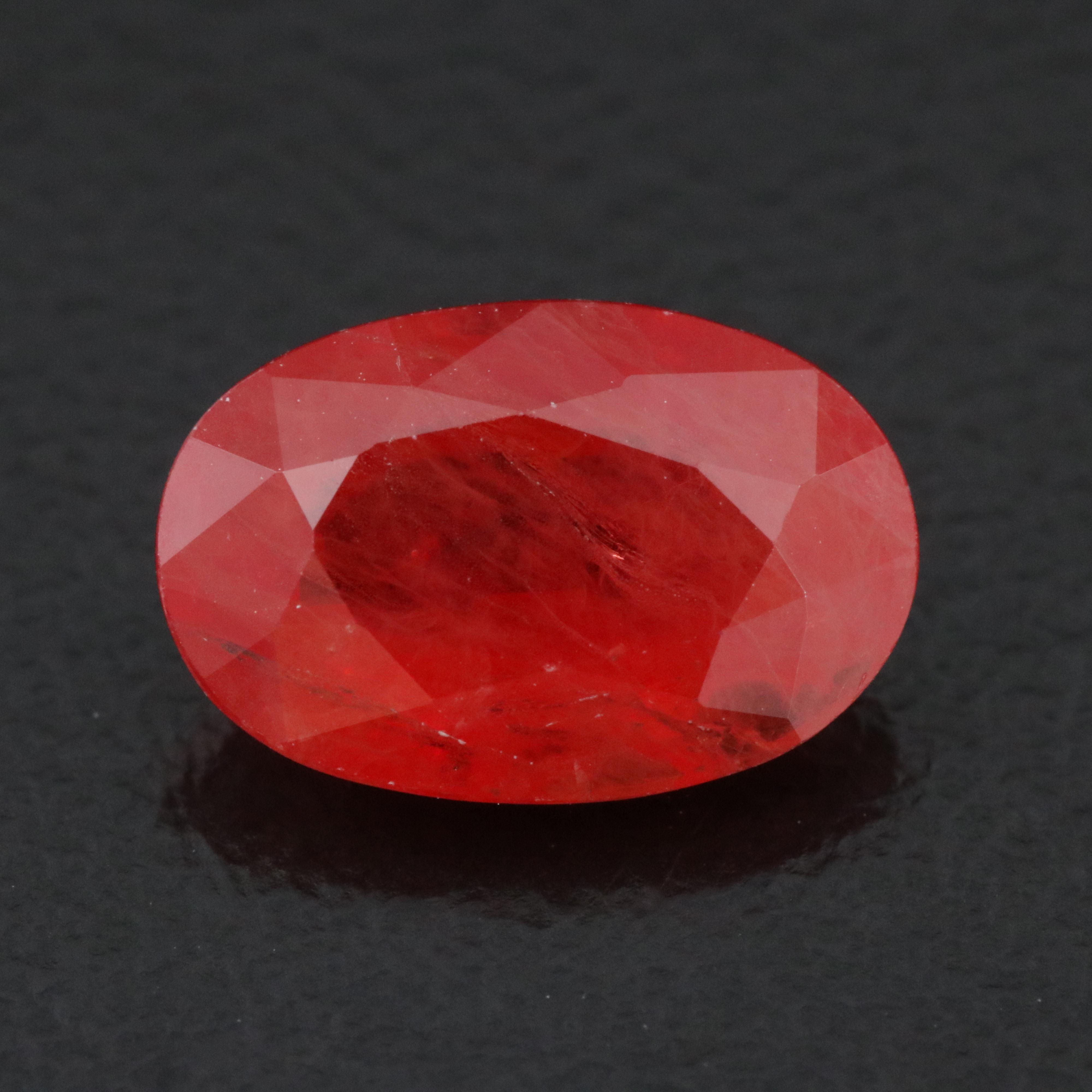 Loose 2.74 CT Orange Sapphire
