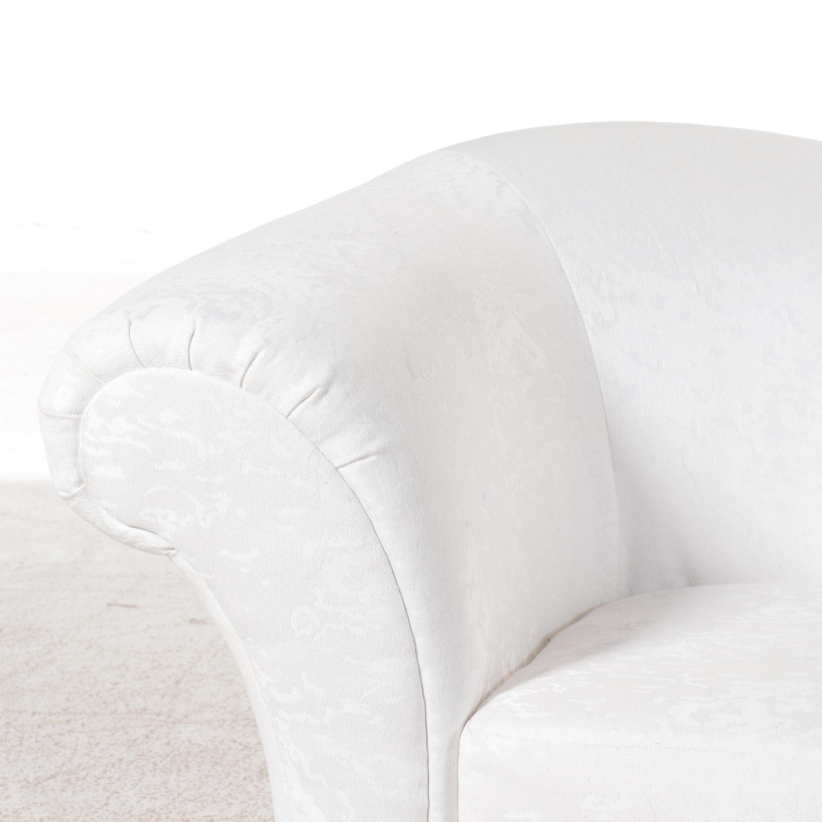 Carson's White Upholstered Sofa