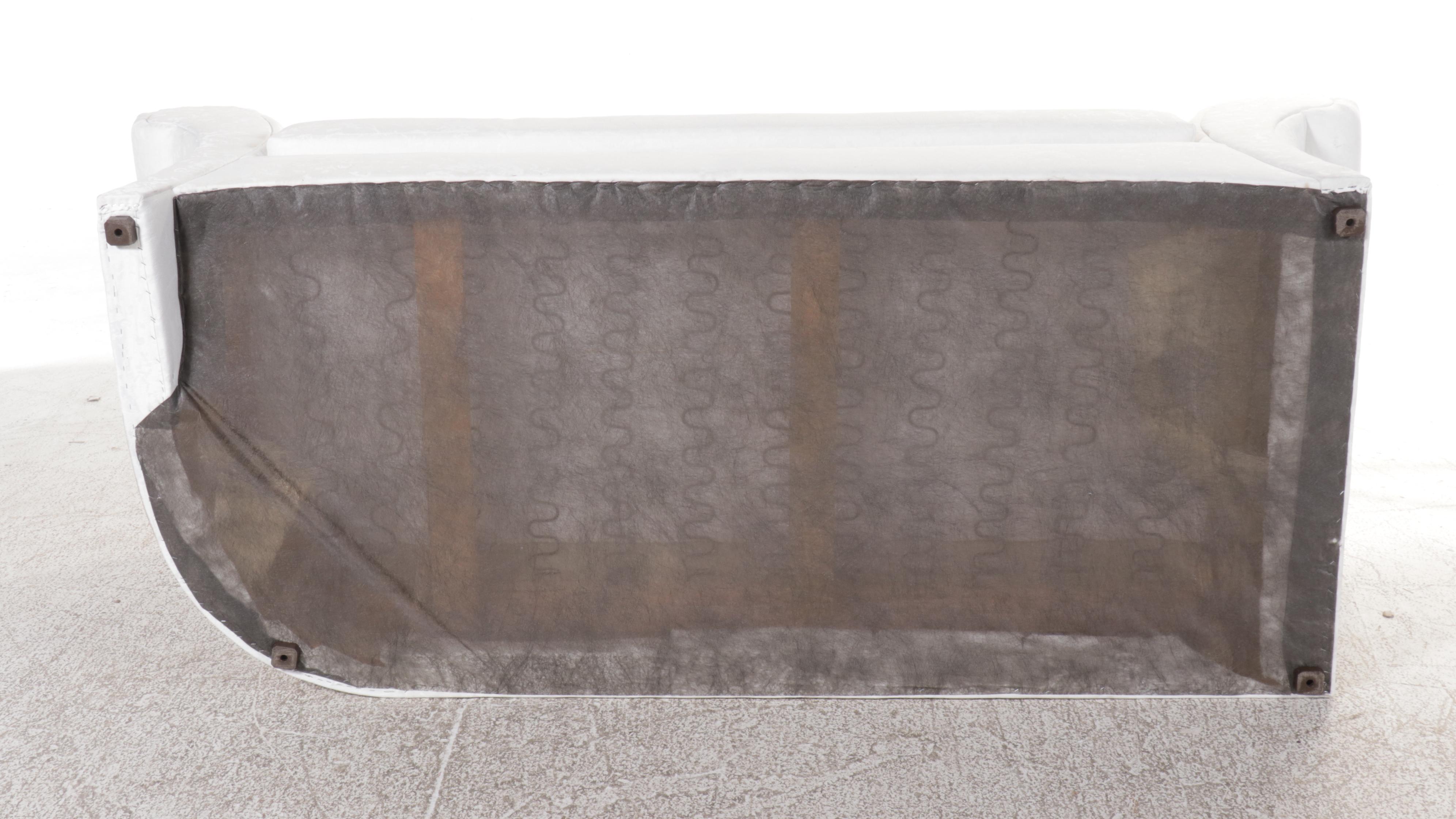 Carson's White Upholstered Sofa