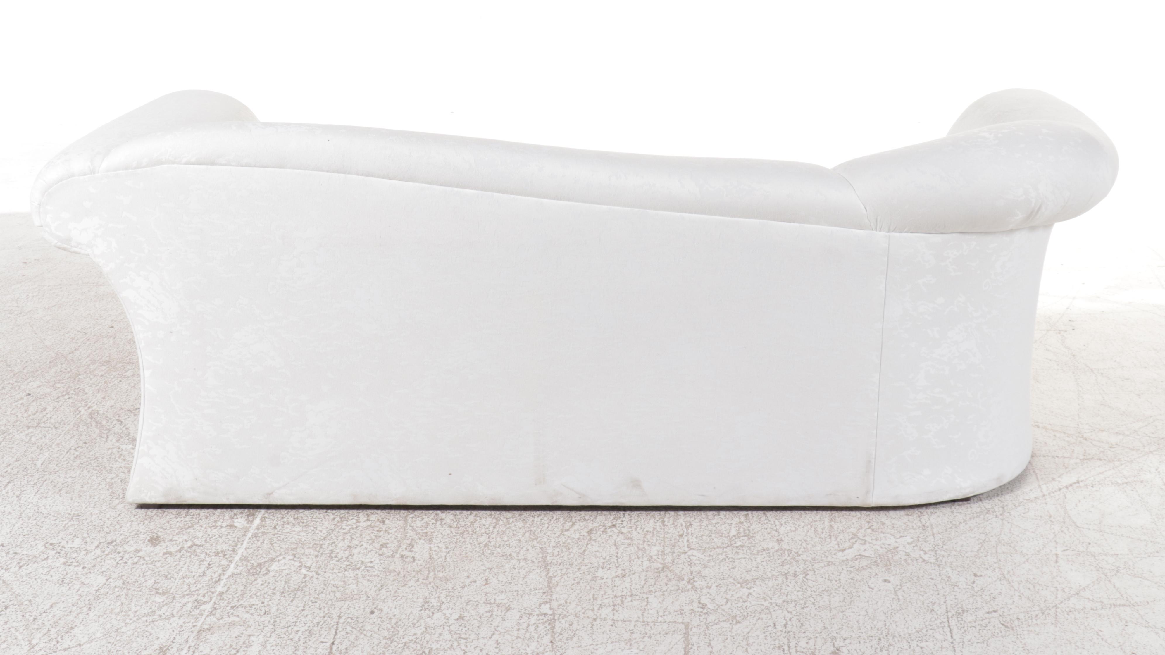 Carson's White Upholstered Sofa