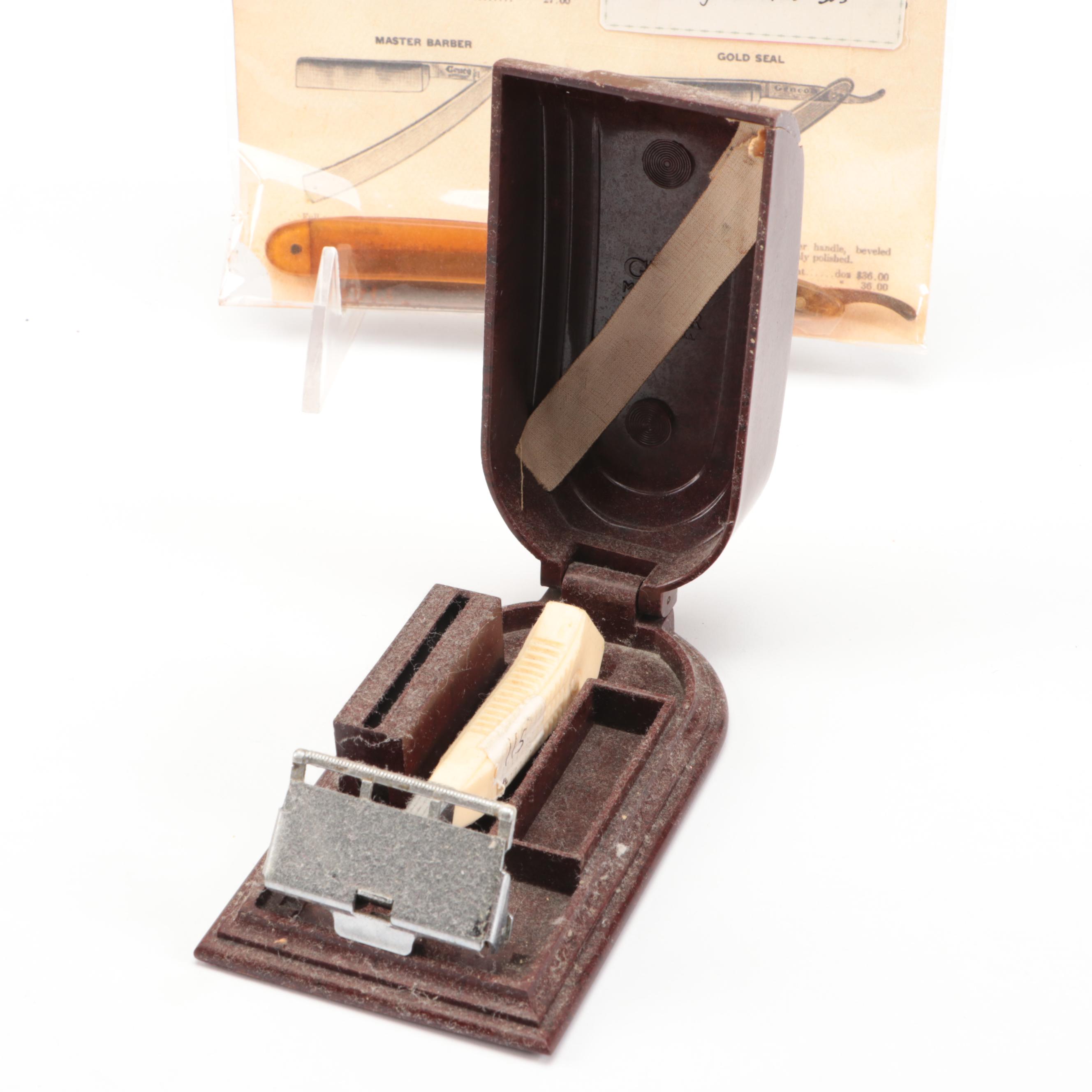 Schick, Genco, Rhodes and More Straight Razors with Shaving Accessories