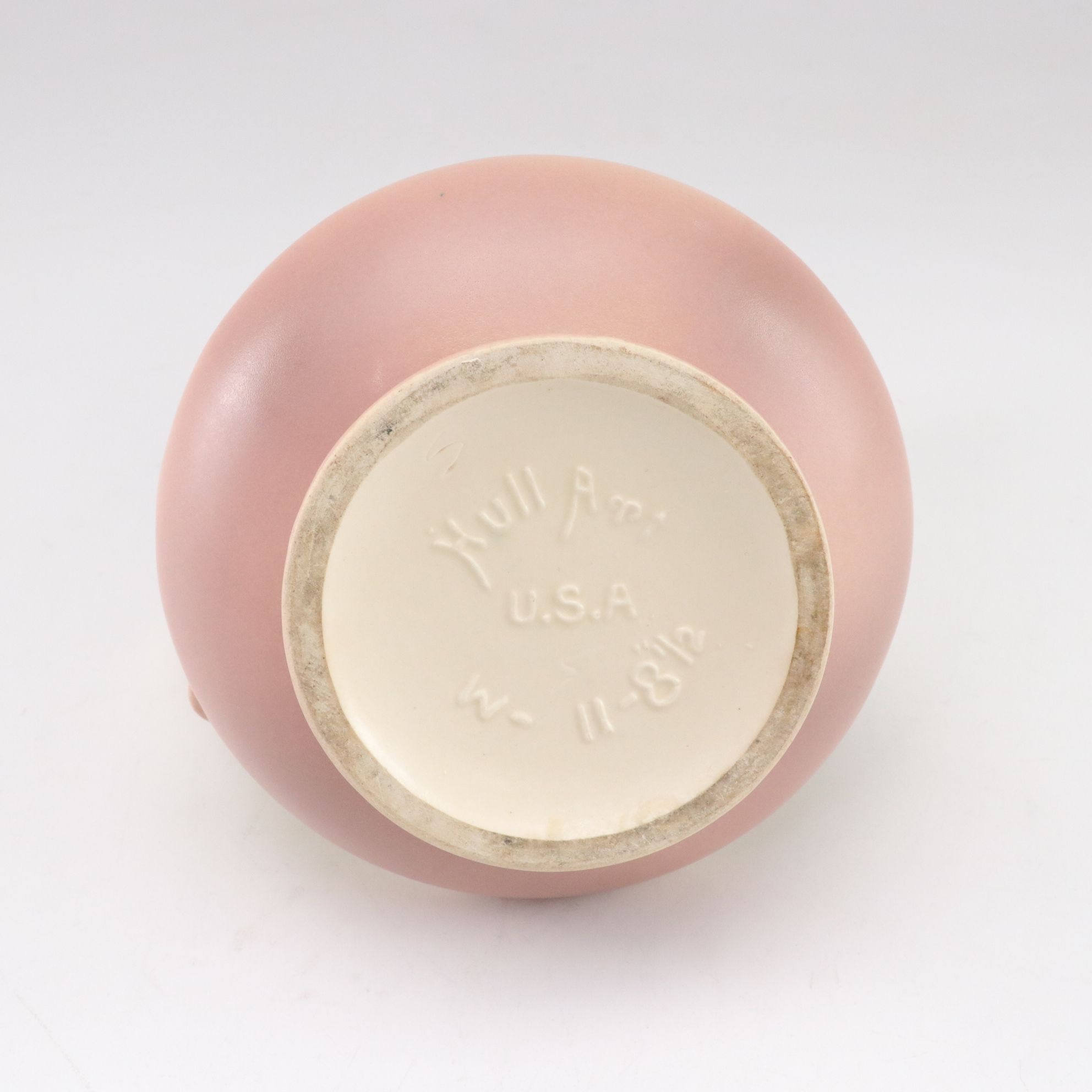 Roseville and Weller Cornucopia Vases and Hull Pottery Pitcher, Mid-20th Century