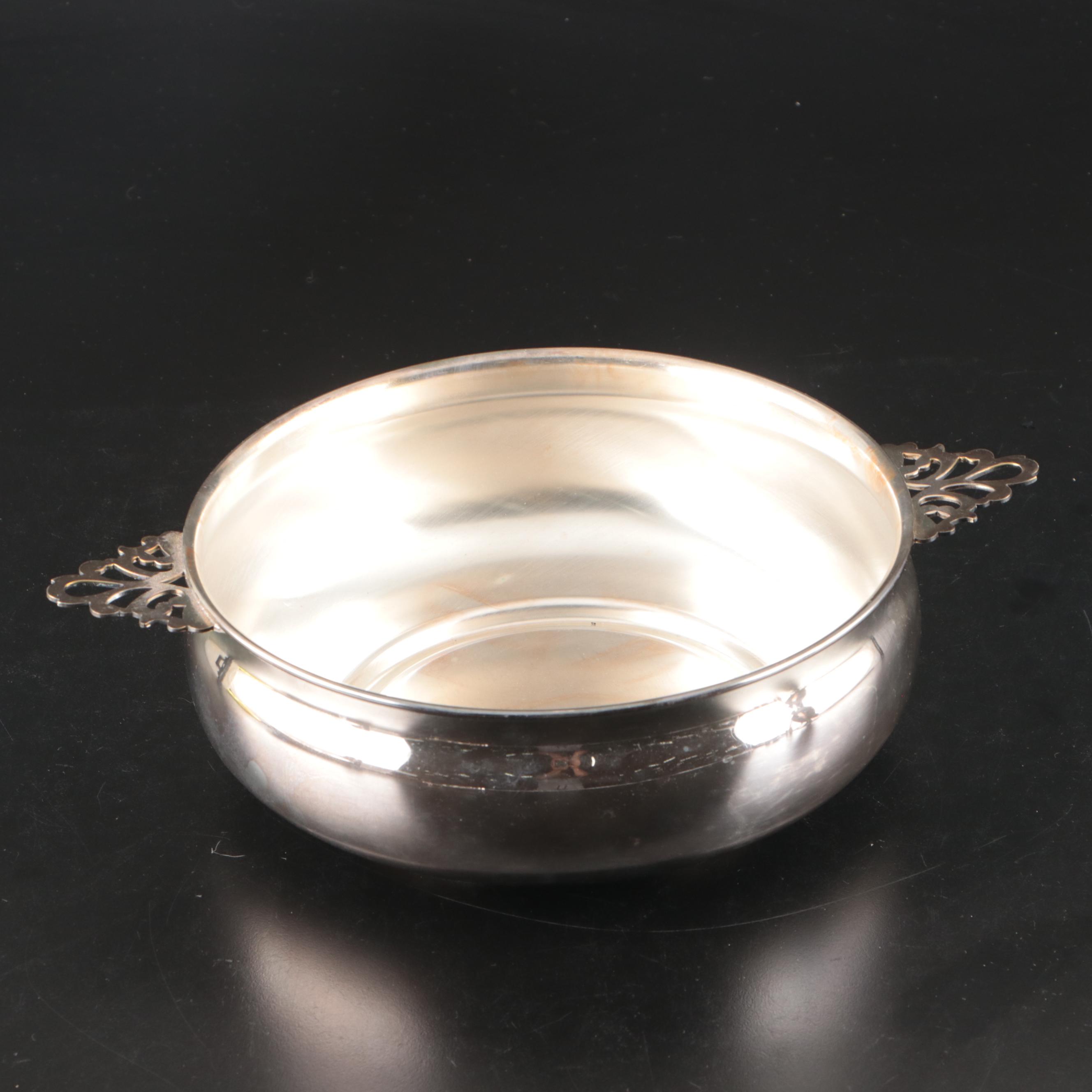 Oneida Silver Plate Cup, Silver Plate Casserole Holders, and More Serveware