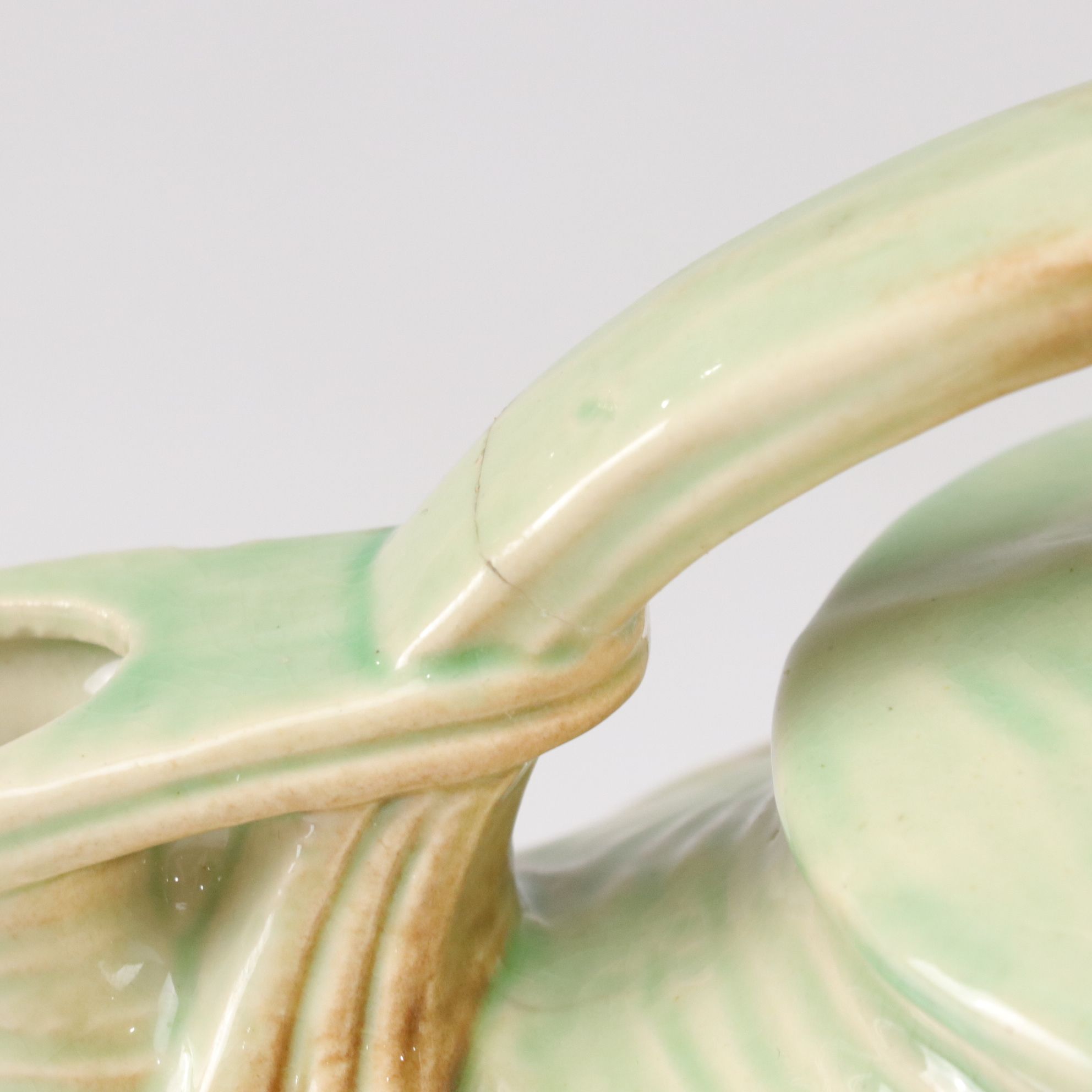 McCoy Pottery "Pinecone" Teapot, Creamer and Sugar, Mid-20th Century