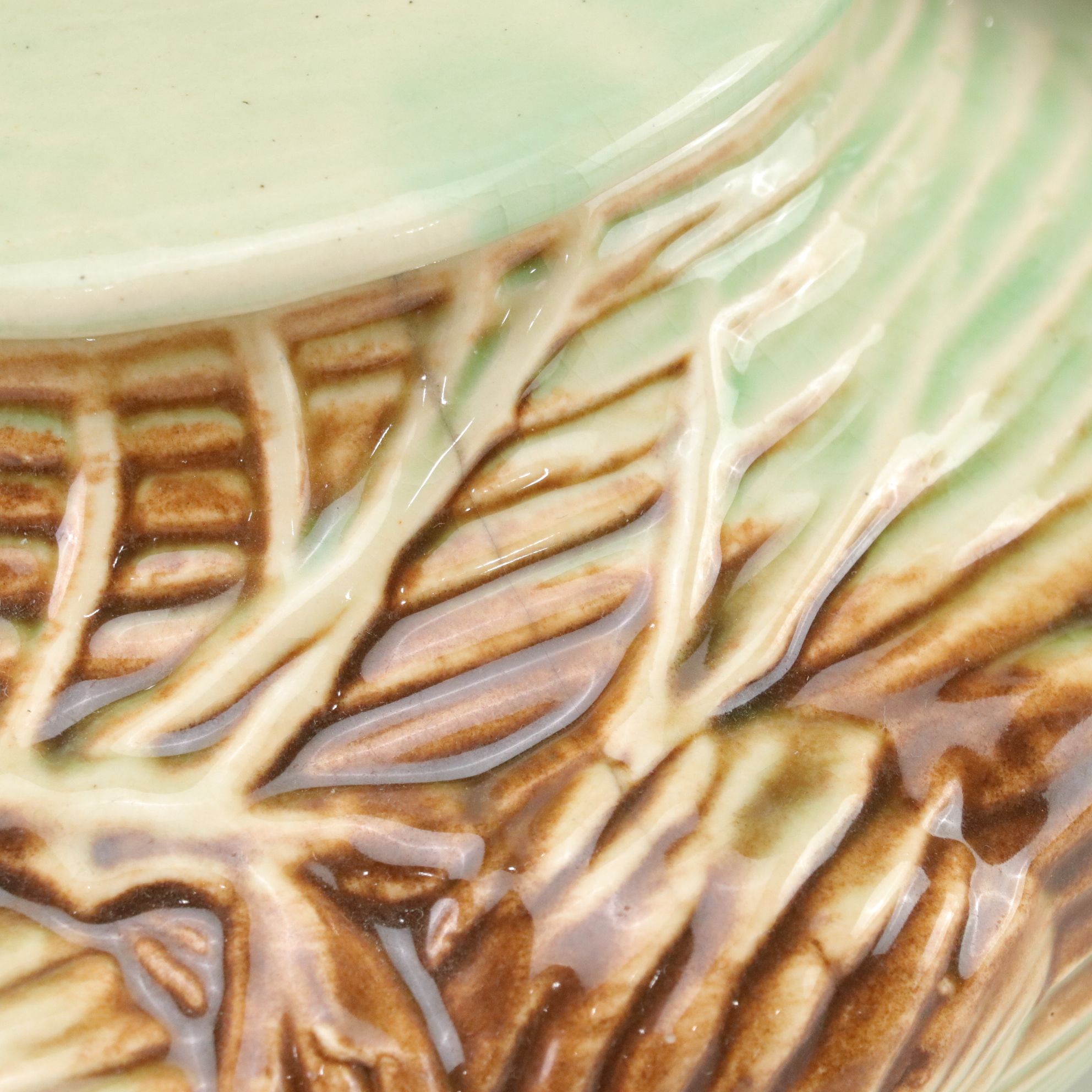 McCoy Pottery "Pinecone" Teapot, Creamer and Sugar, Mid-20th Century