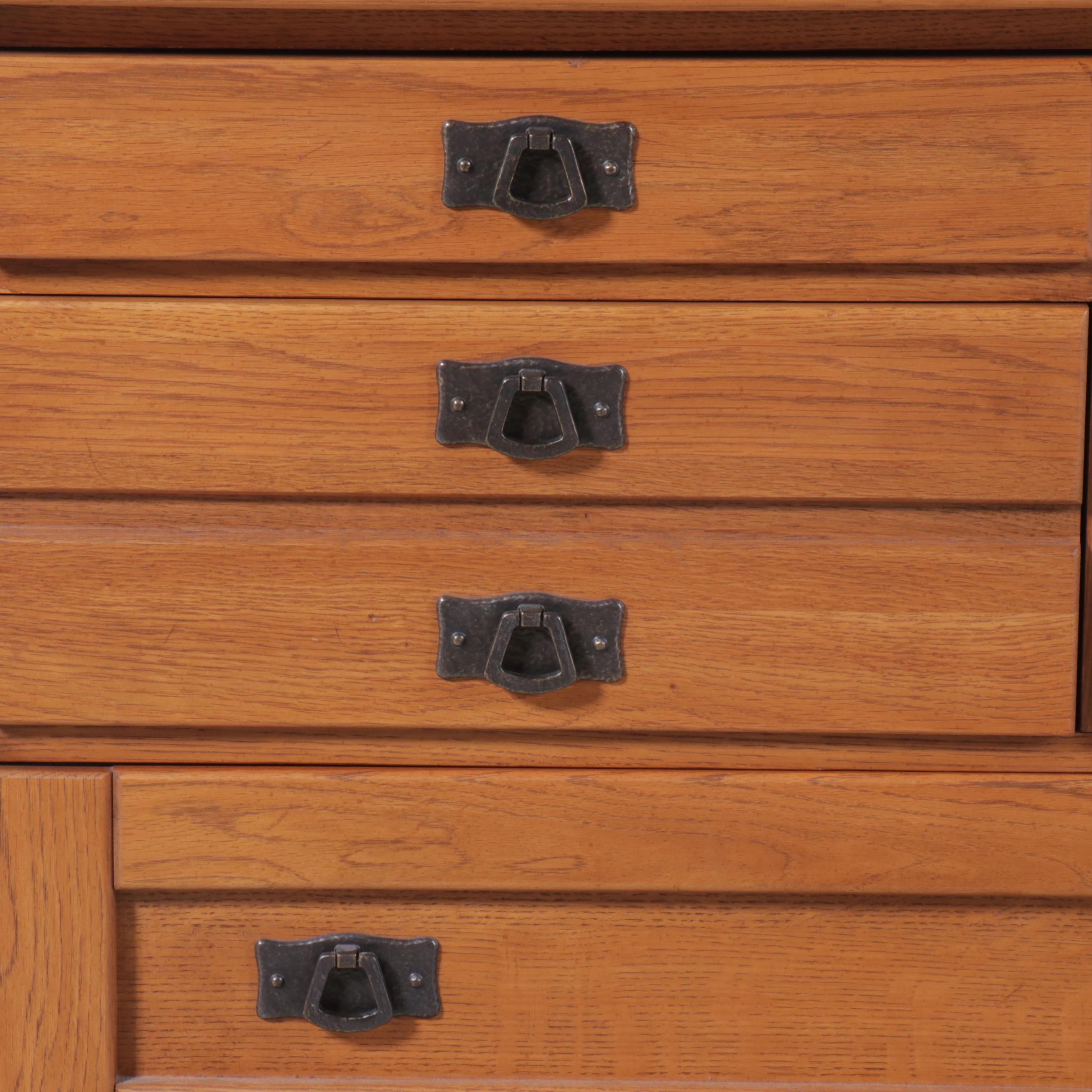 Mission Style Oak Chest of Drawers