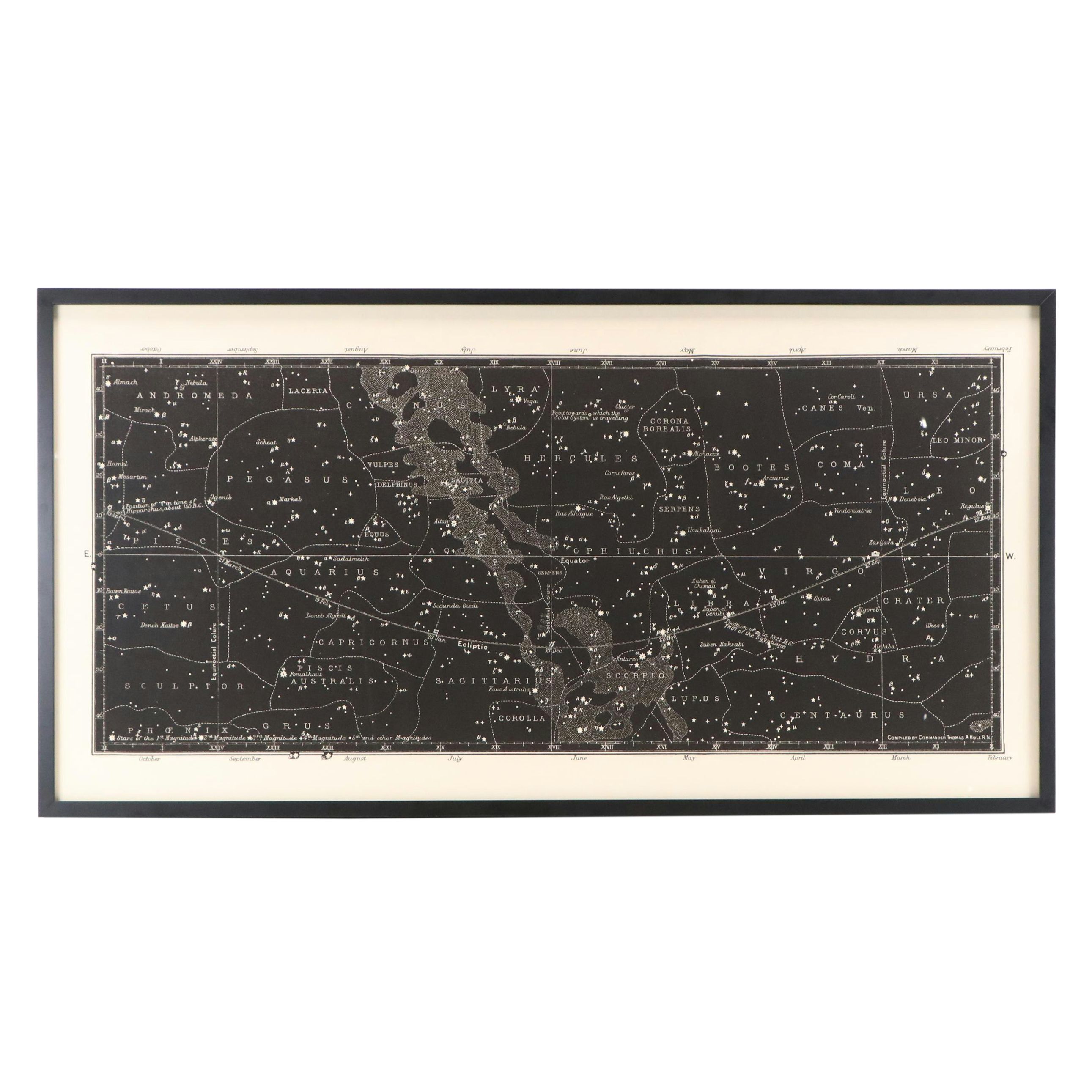 Giclée Map of the Southern Skies After Edward Stanford