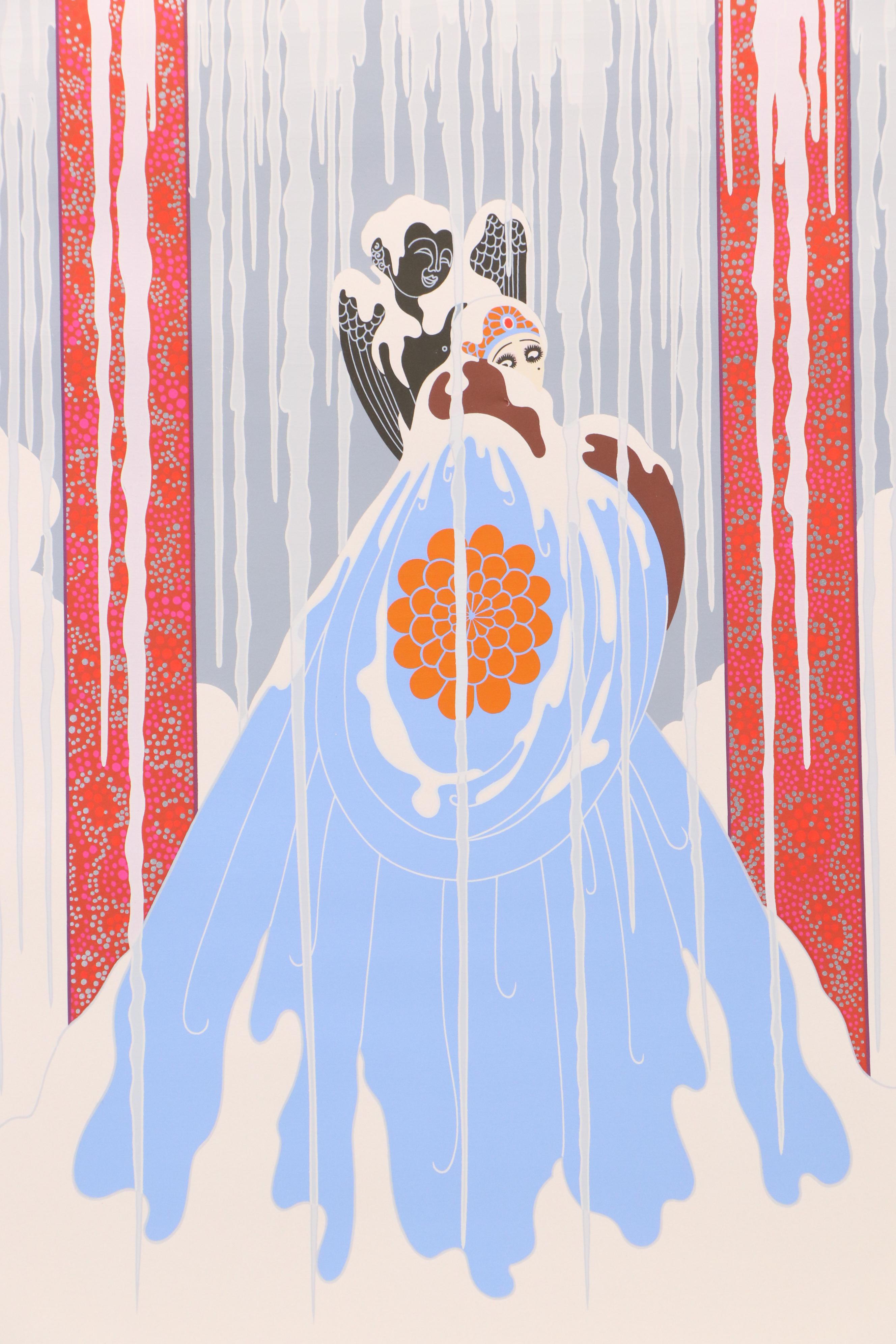 Erté Art Deco Style Serigraph "Love's Captive," 1982