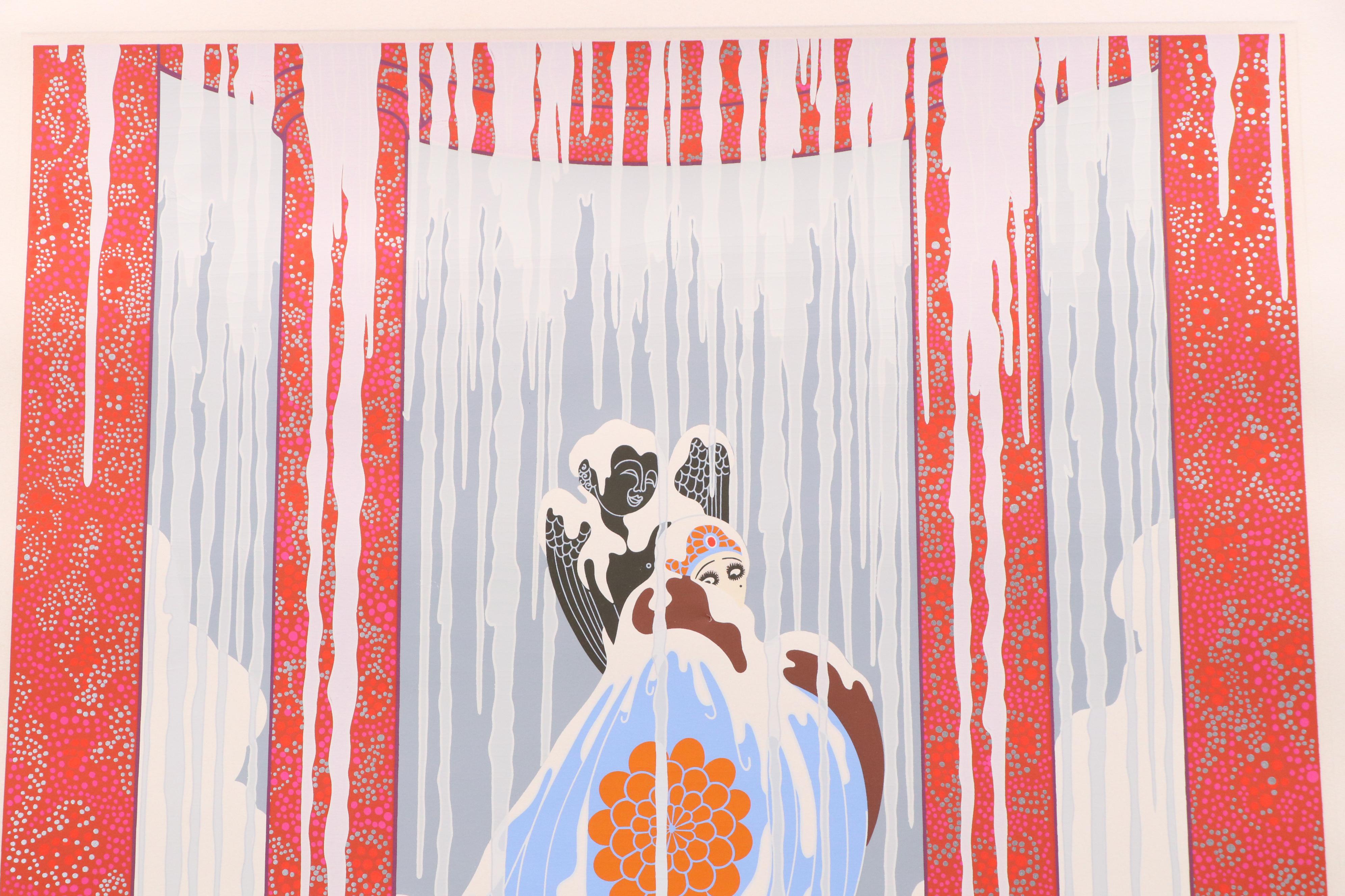 Erté Art Deco Style Serigraph "Love's Captive," 1982